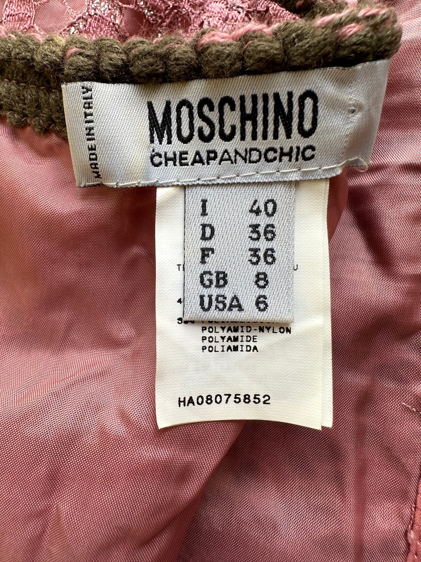 Moschino Pink Corset