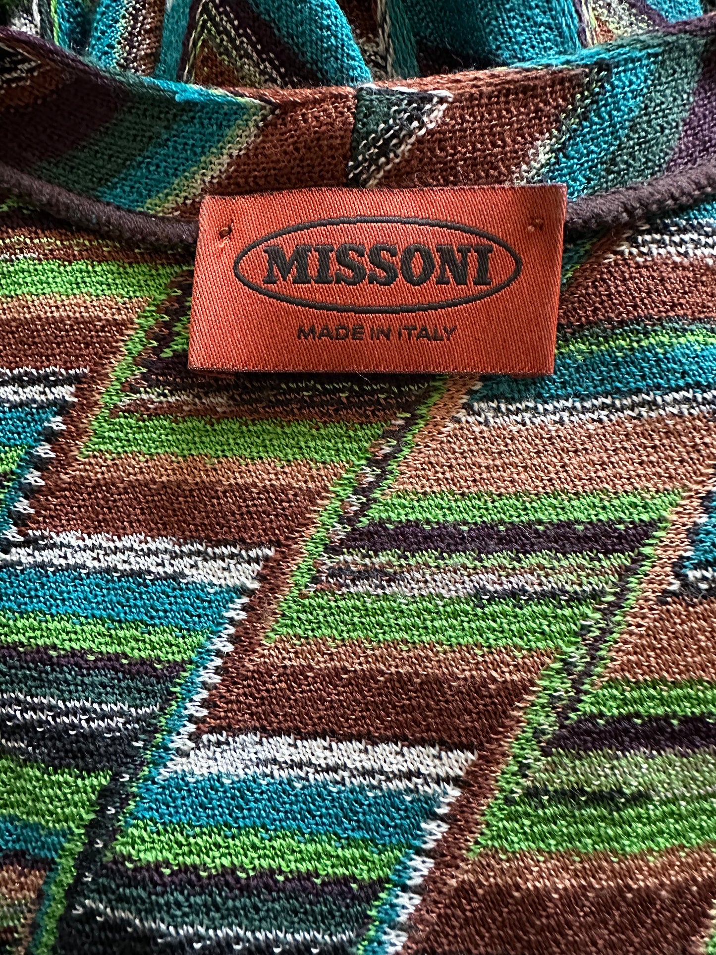 Vintage Missoni Green Knitted Dress