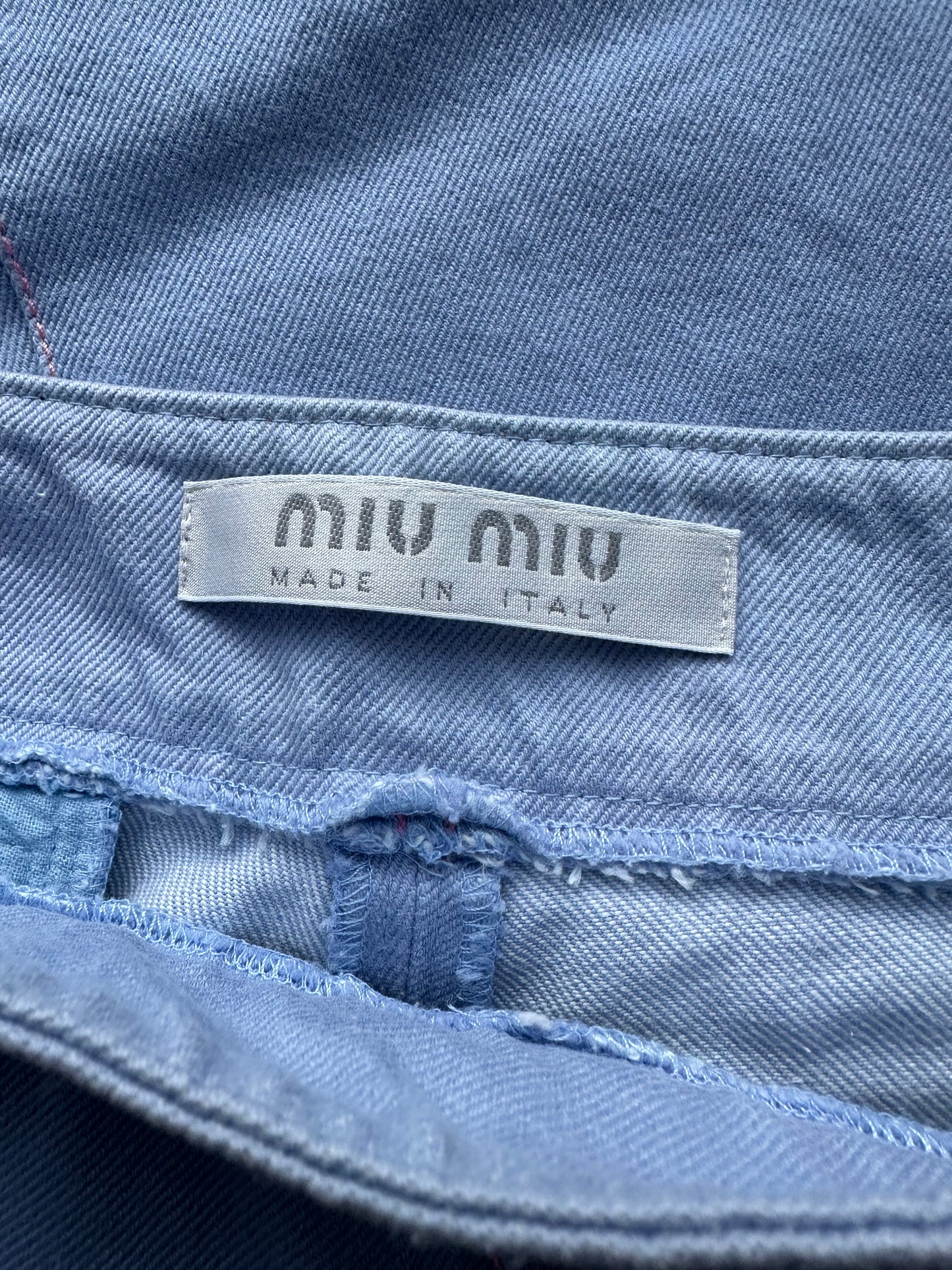 Vintage Miu Miu Blue Trousers