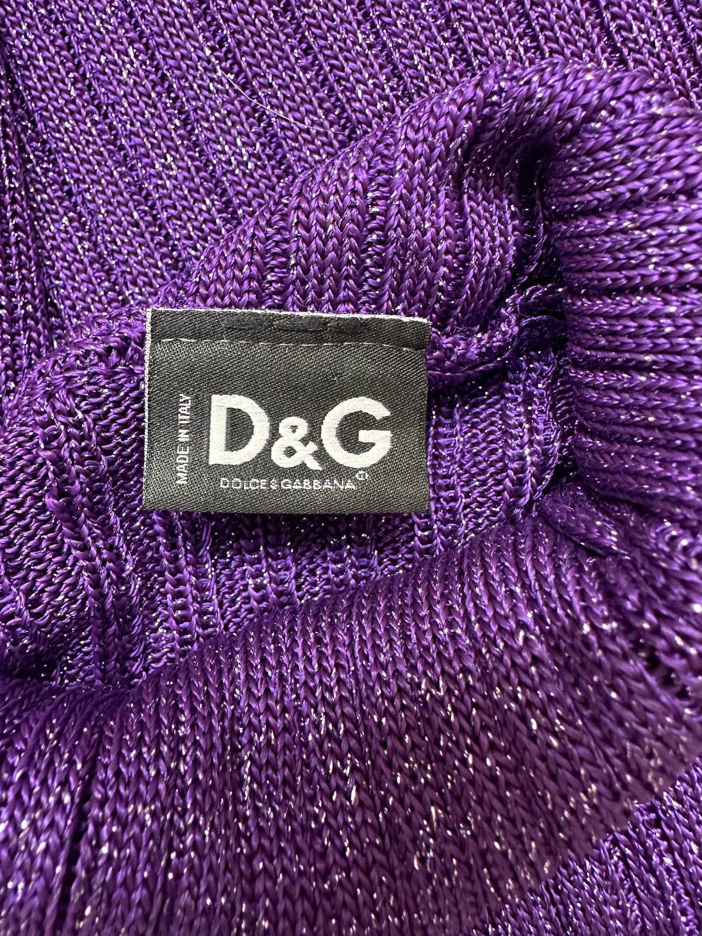 Vintage D&G Sparkly Knit Turtleneck