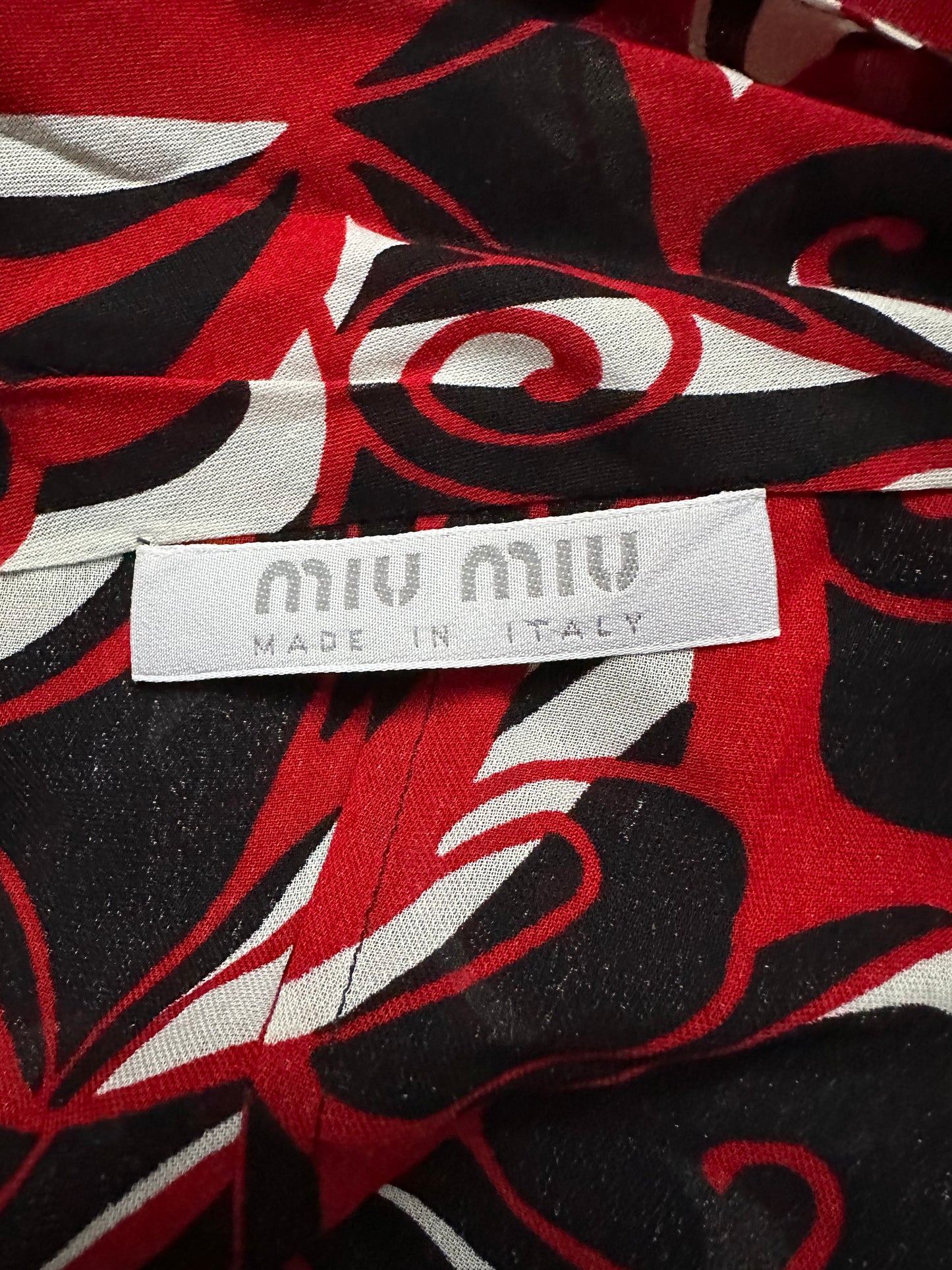 Vintage Miu Miu F/W 2000 Psychedelic Print Shirt