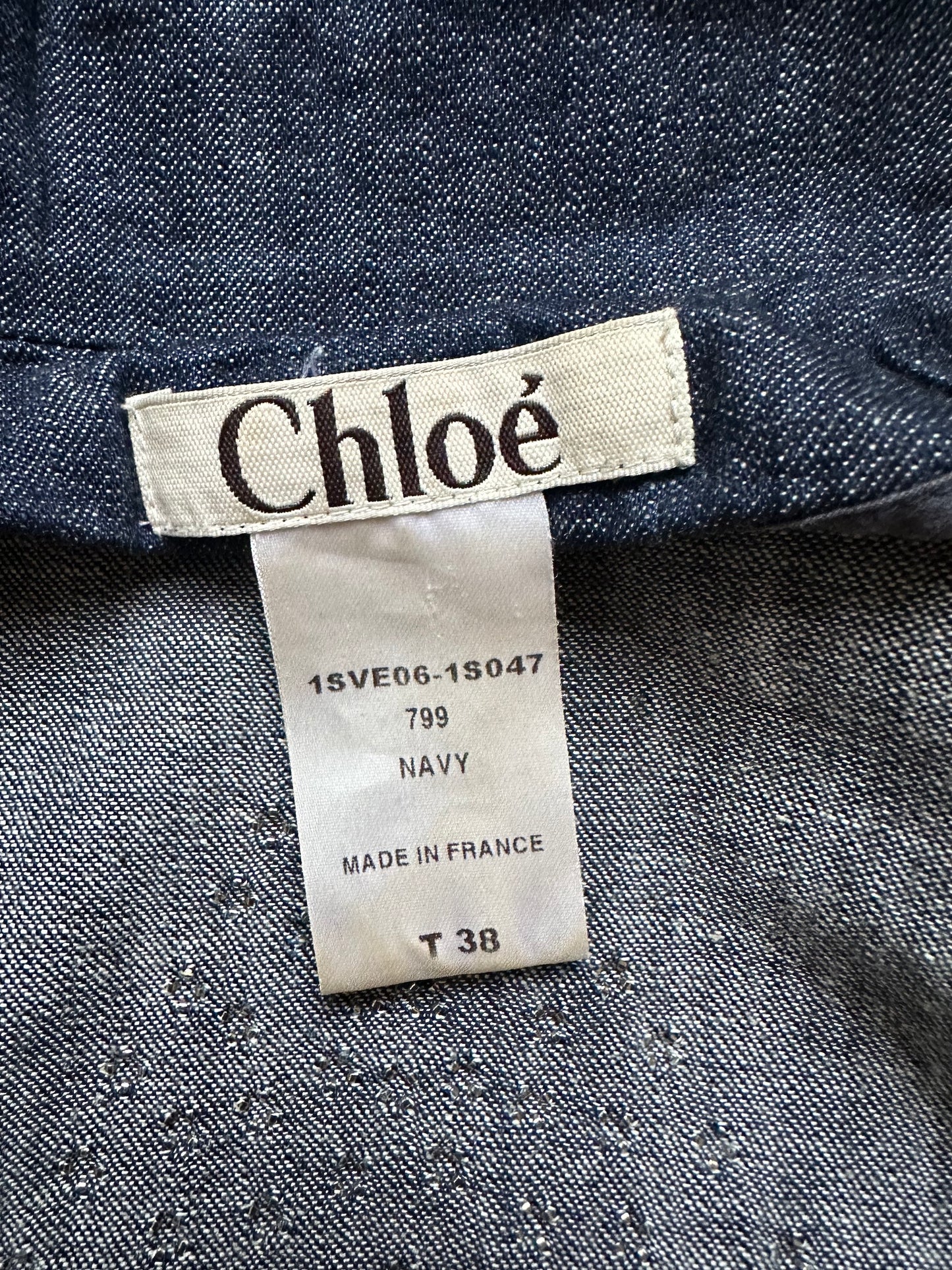 Vintage Chloé S/S 2001 Studded Denim Jacket