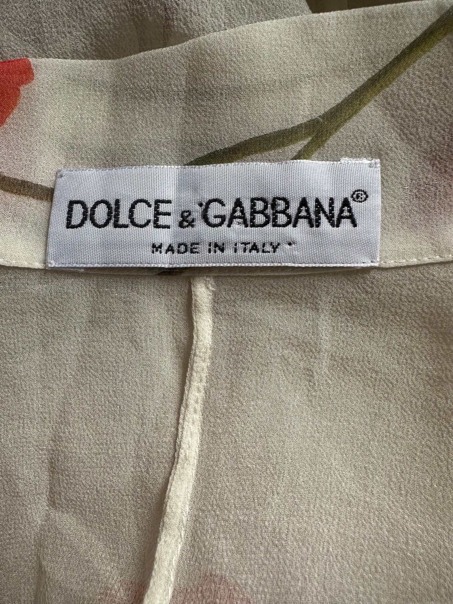 Vintage Dolce & Gabbana S/S 1997 Sheer Shirt Dress