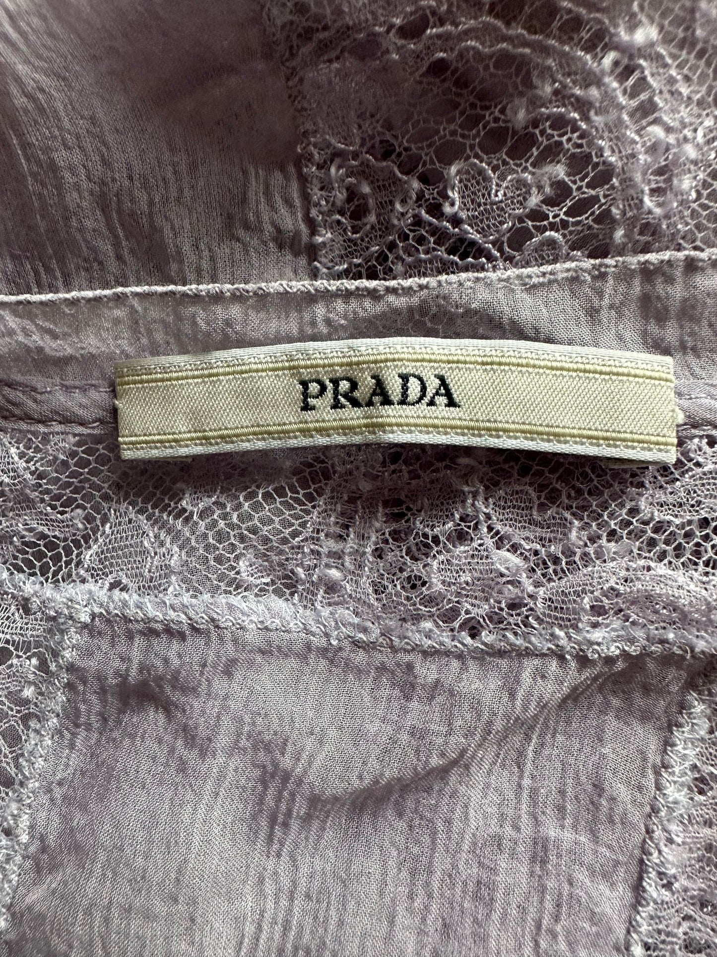 Vintage Prada Purple Lace Camisole