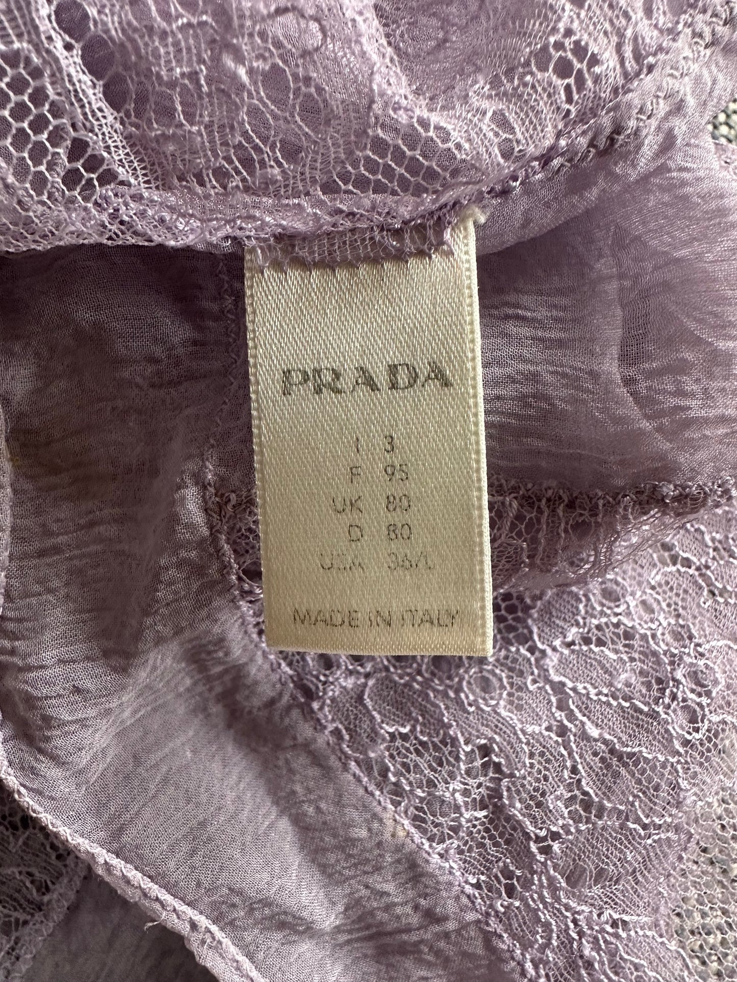 Vintage Prada Purple Lace Camisole