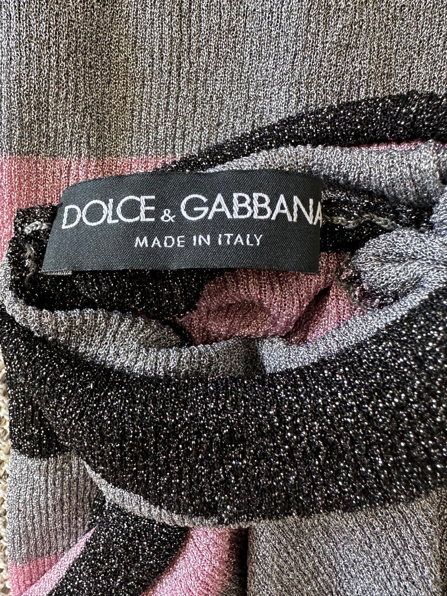 Vintage Dolce & Gabbana F/W 2000 Sparkly Turtleneck