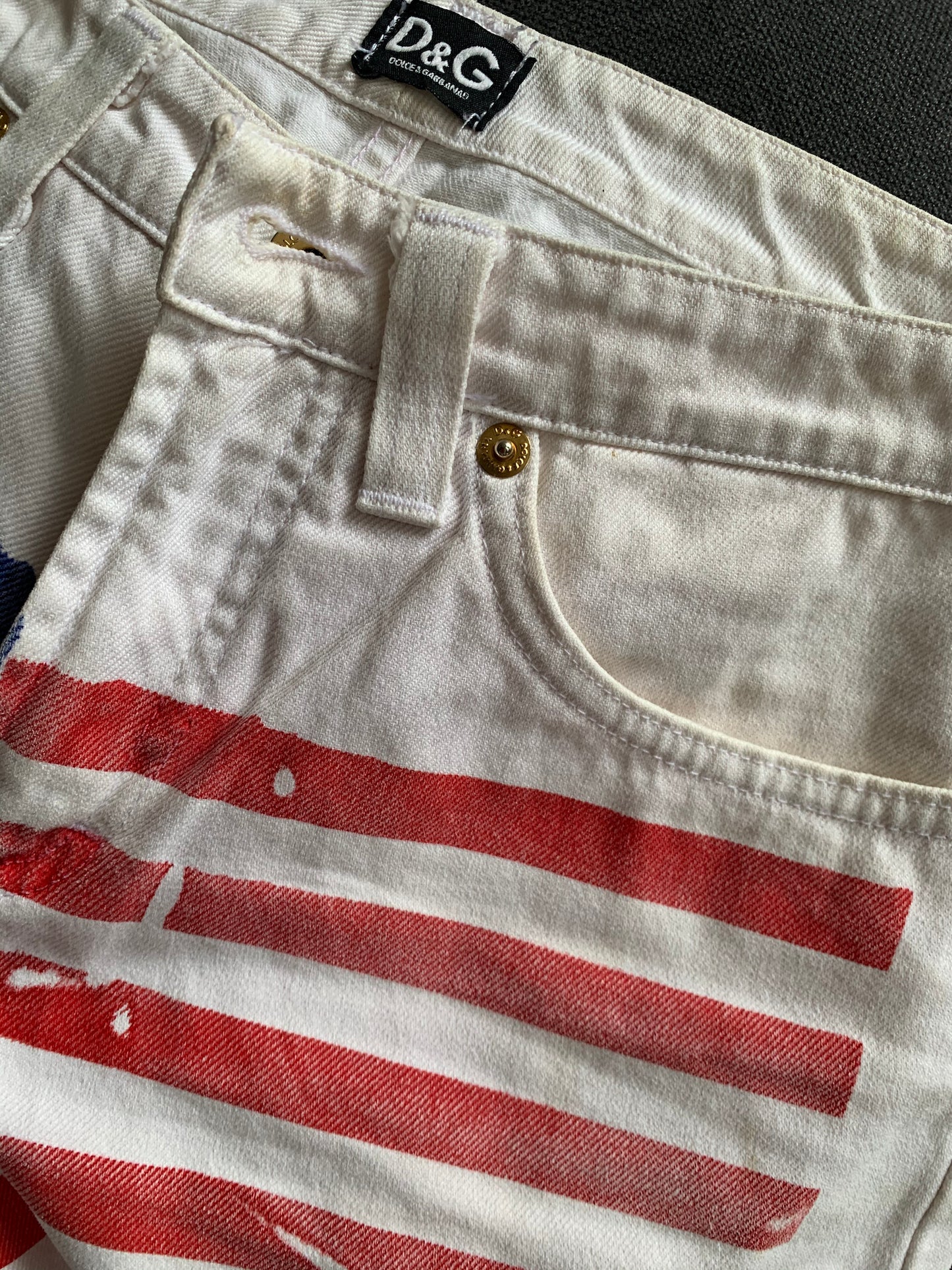 Vintage D&G American Flag Jeans