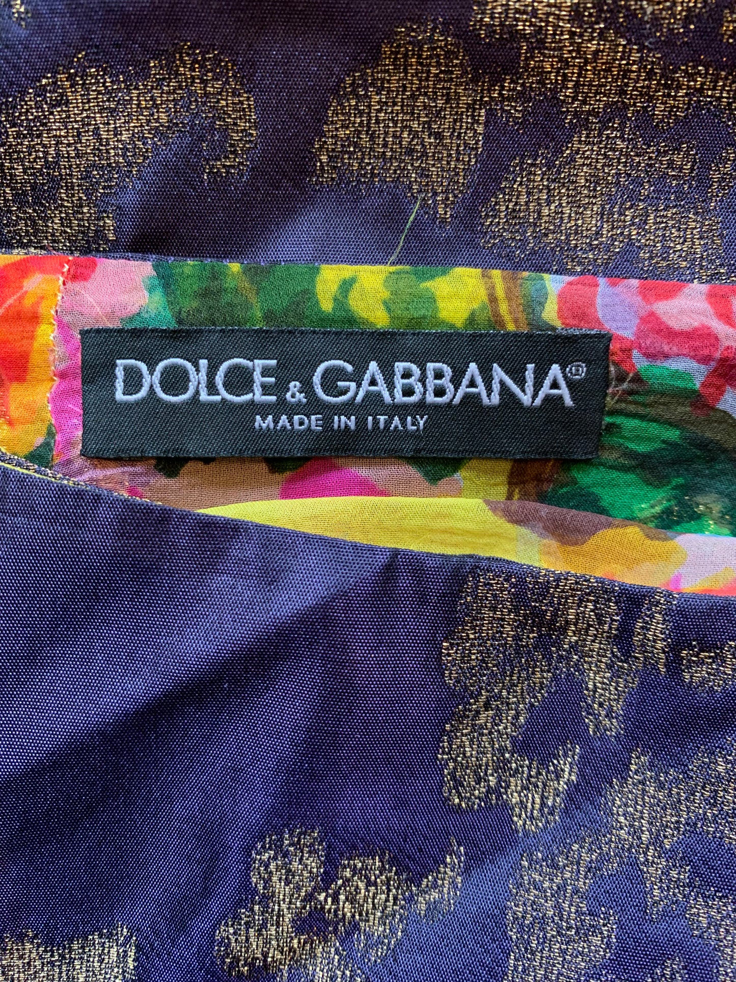 Dolce & Gabbana S/S 2000 Silk Floral Skirt