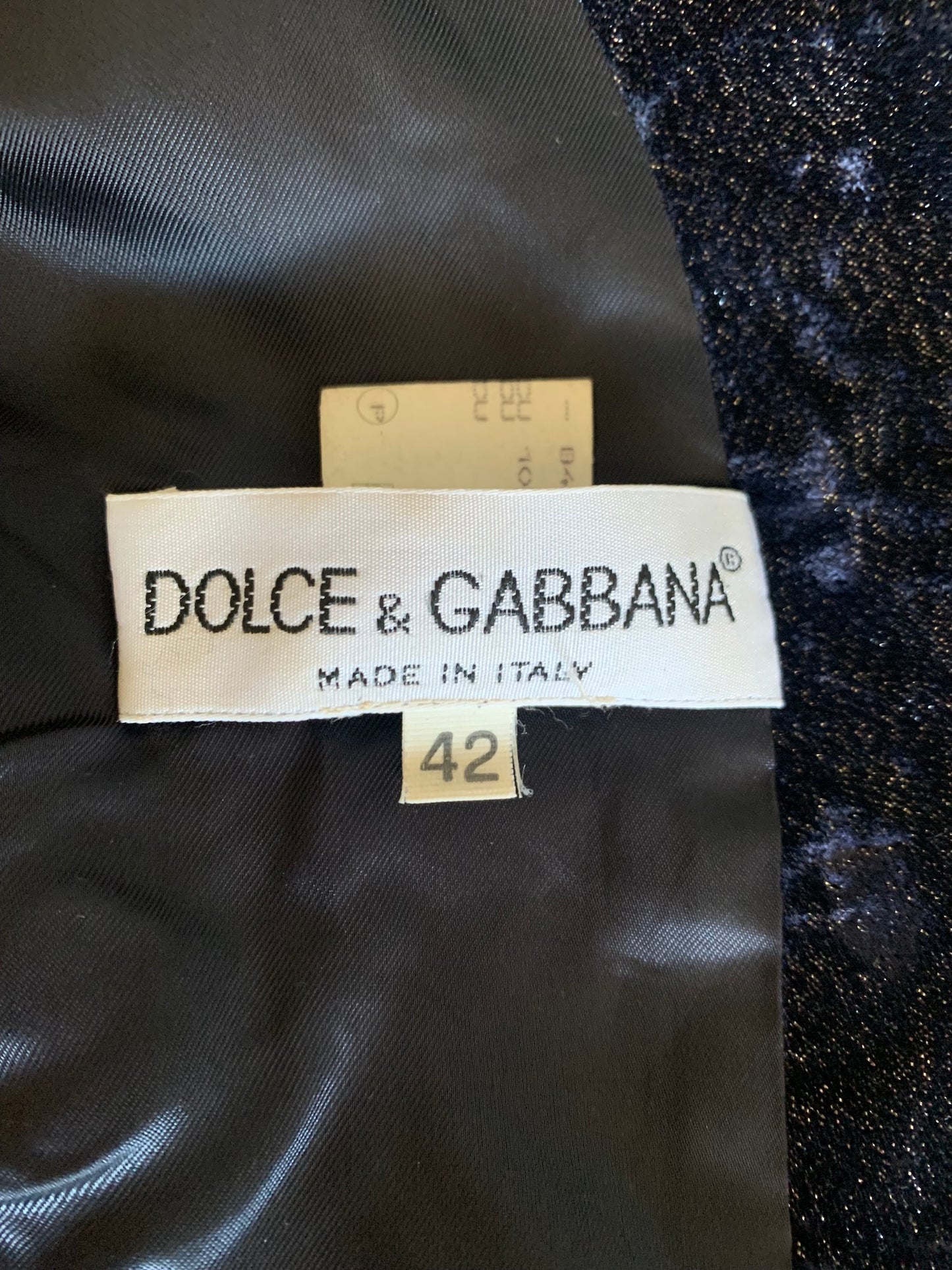 Vintage Dolce & Gabbana Velvet Waistcoat