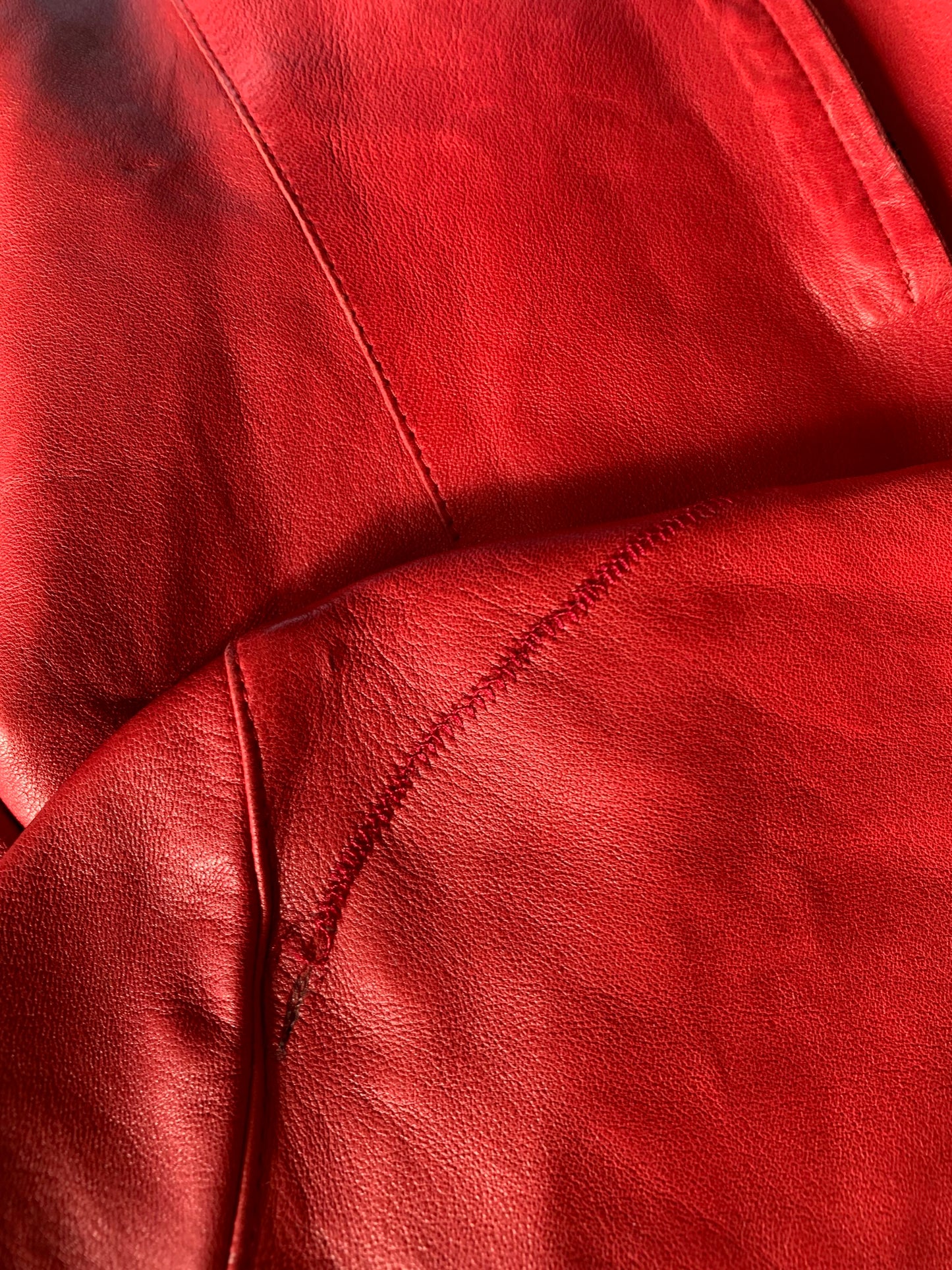 Vintage Gucci Red Leather Jacket