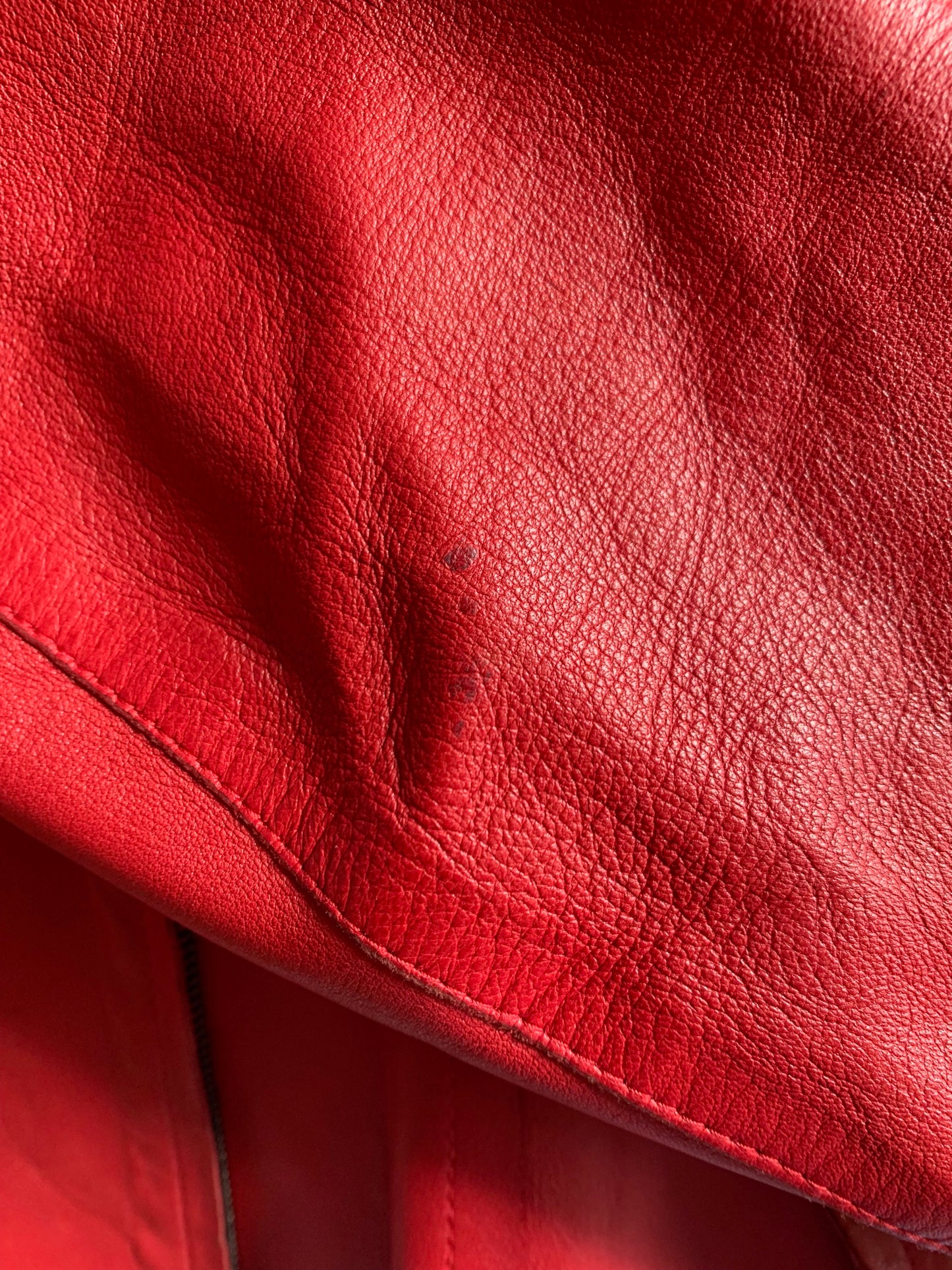 Vintage Gucci Red Leather Jacket