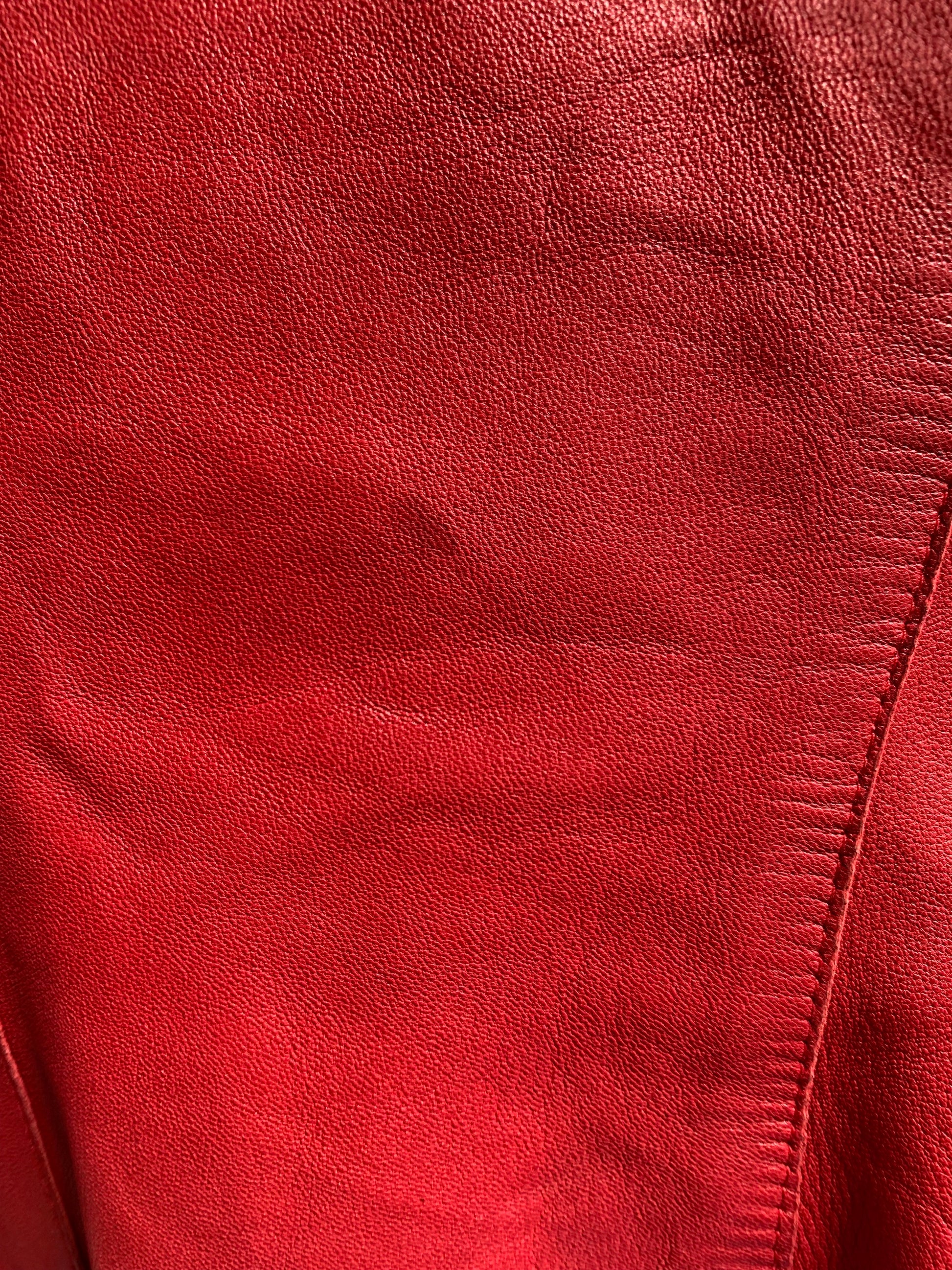 Vintage Gucci Red Leather Jacket