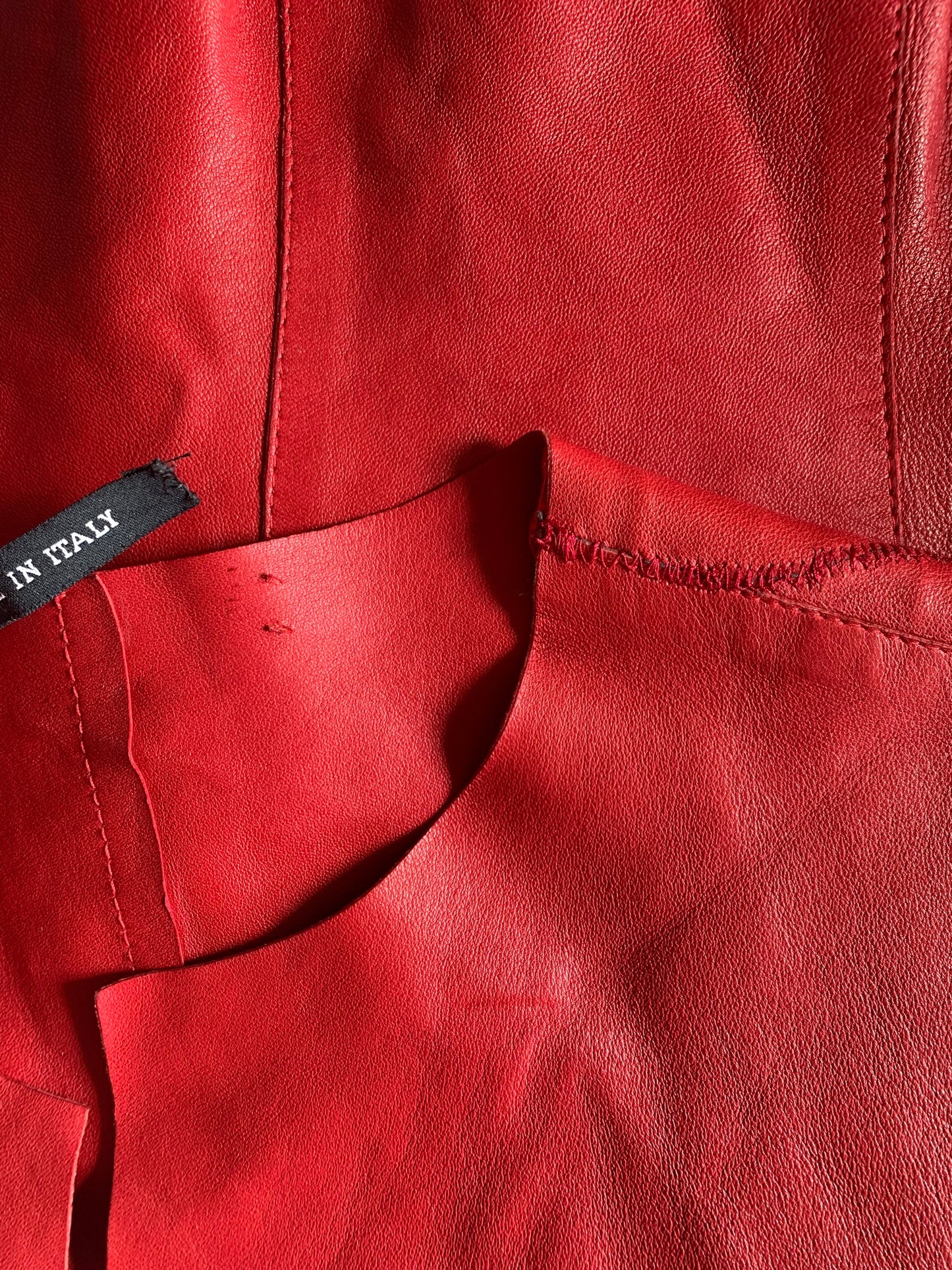 Vintage Gucci F/W 1999 Red Leather Jacket