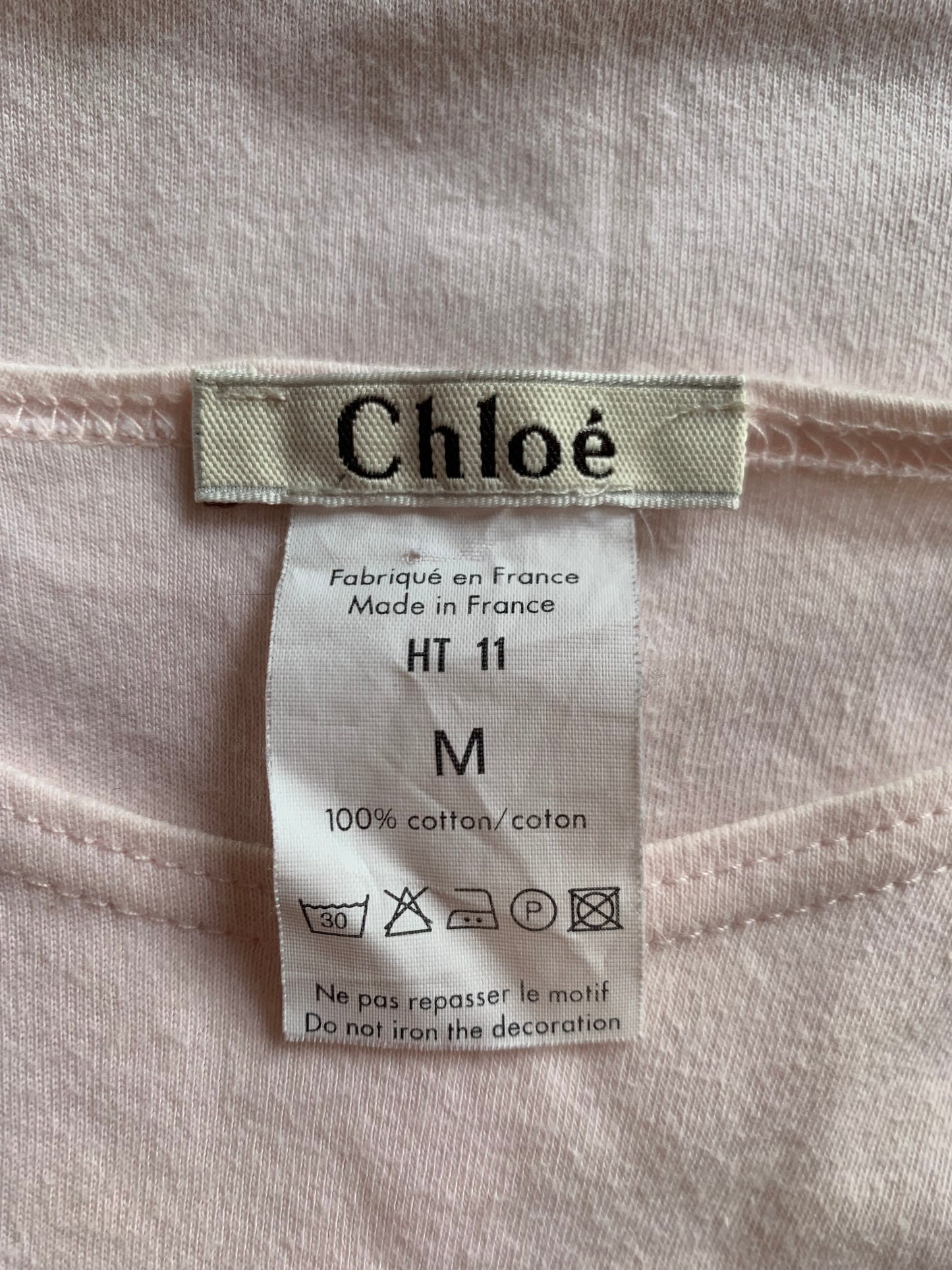 Vintage Chloe S/S 2001 Pink T-shirt