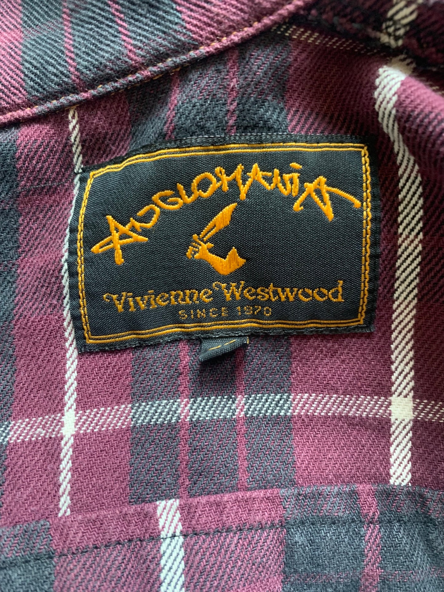 Vintage F/W 1998 Vivienne Westwood Anglomania Tartan Denim Jacket