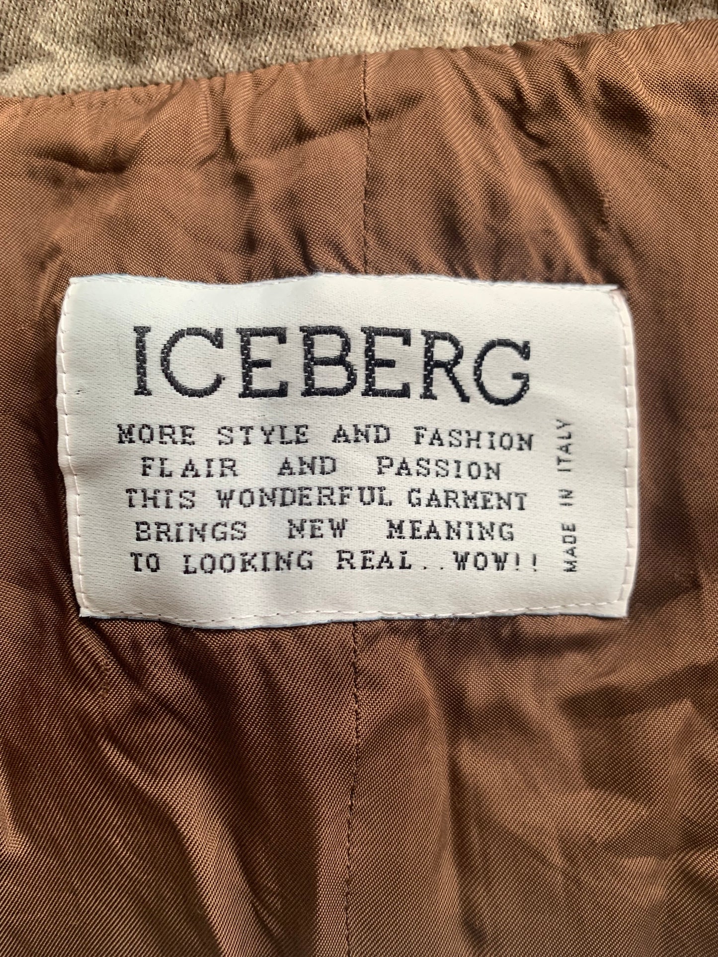 Vintage Iceberg Wool Waistcoat