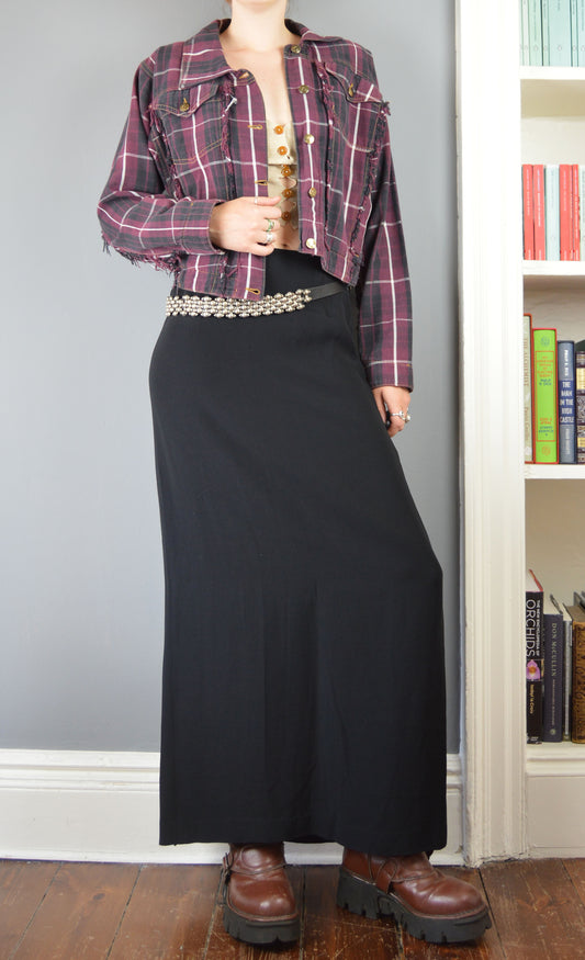 Vintage F/W 1998 Vivienne Westwood Anglomania Tartan Denim Jacket