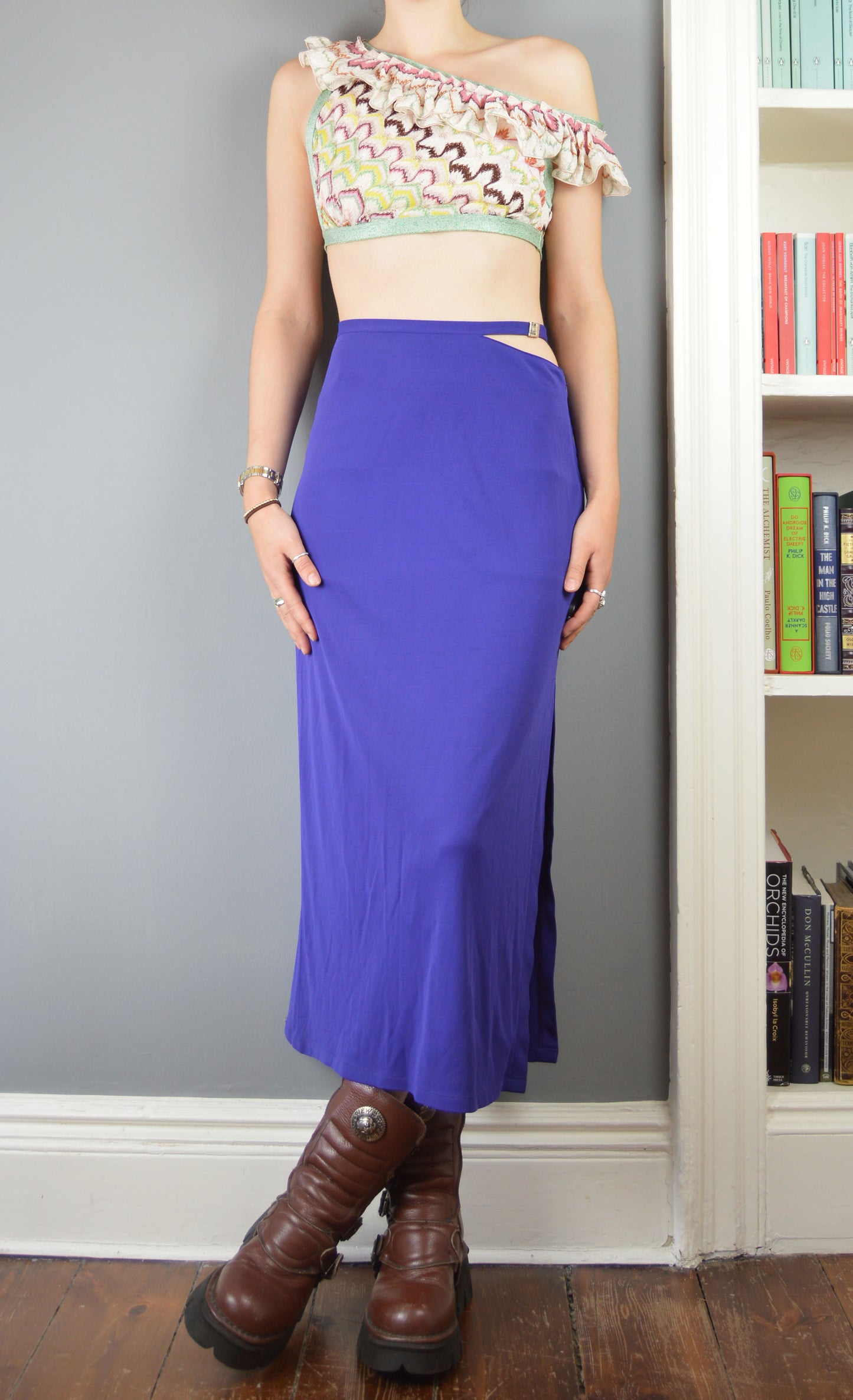 Vintage Versus Versace Purple Midi Skirt