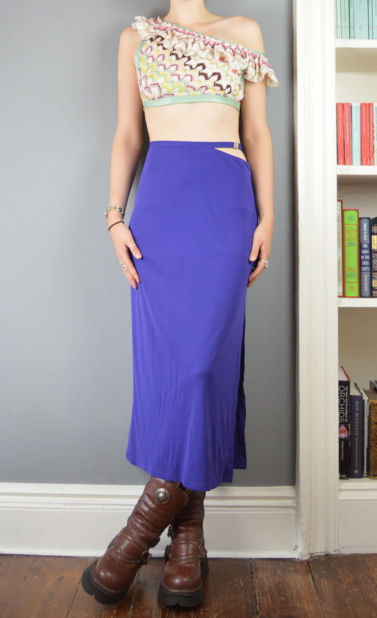 Vintage Versus Versace Purple Midi Skirt