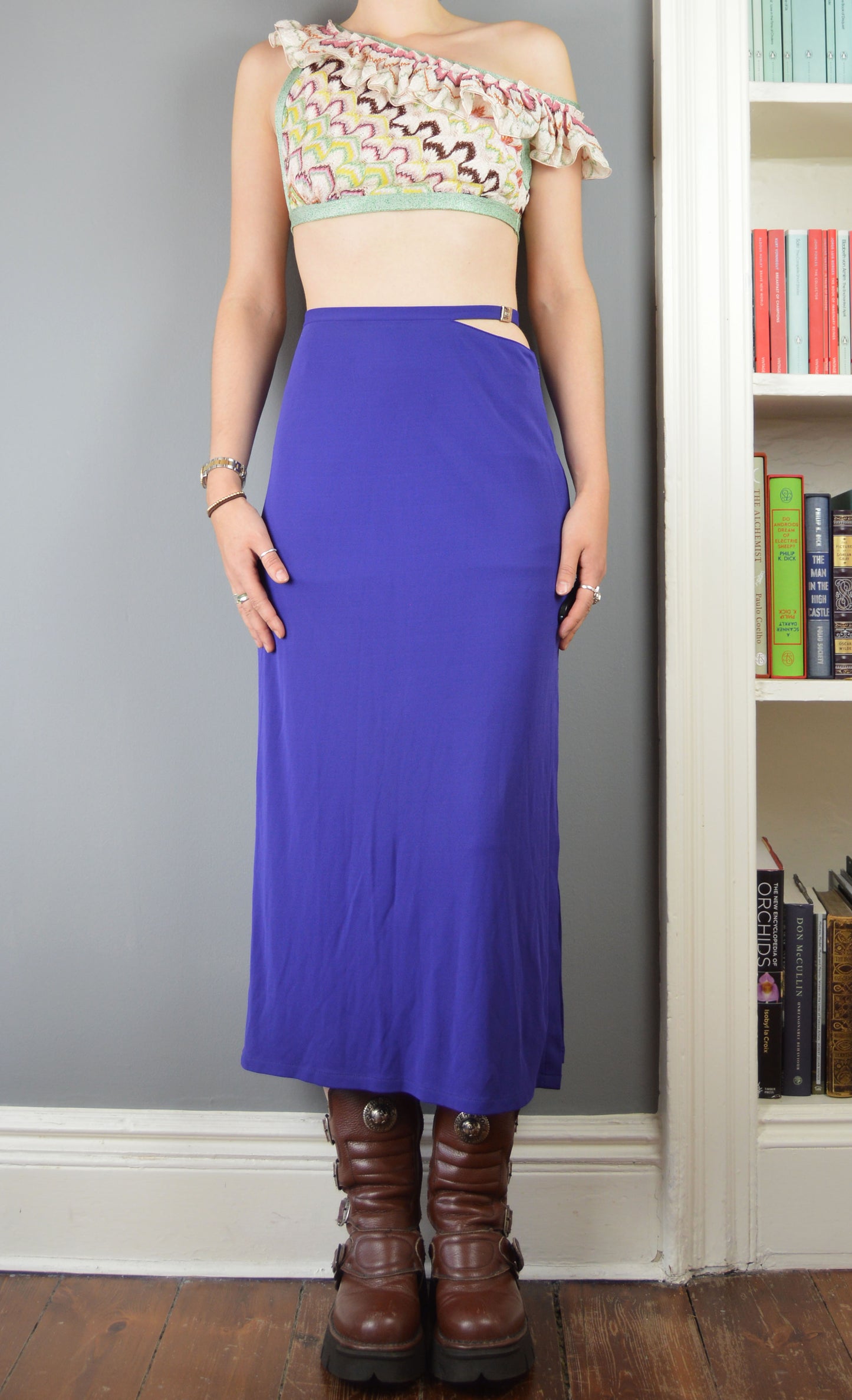 Vintage Versus Versace Purple Midi Skirt