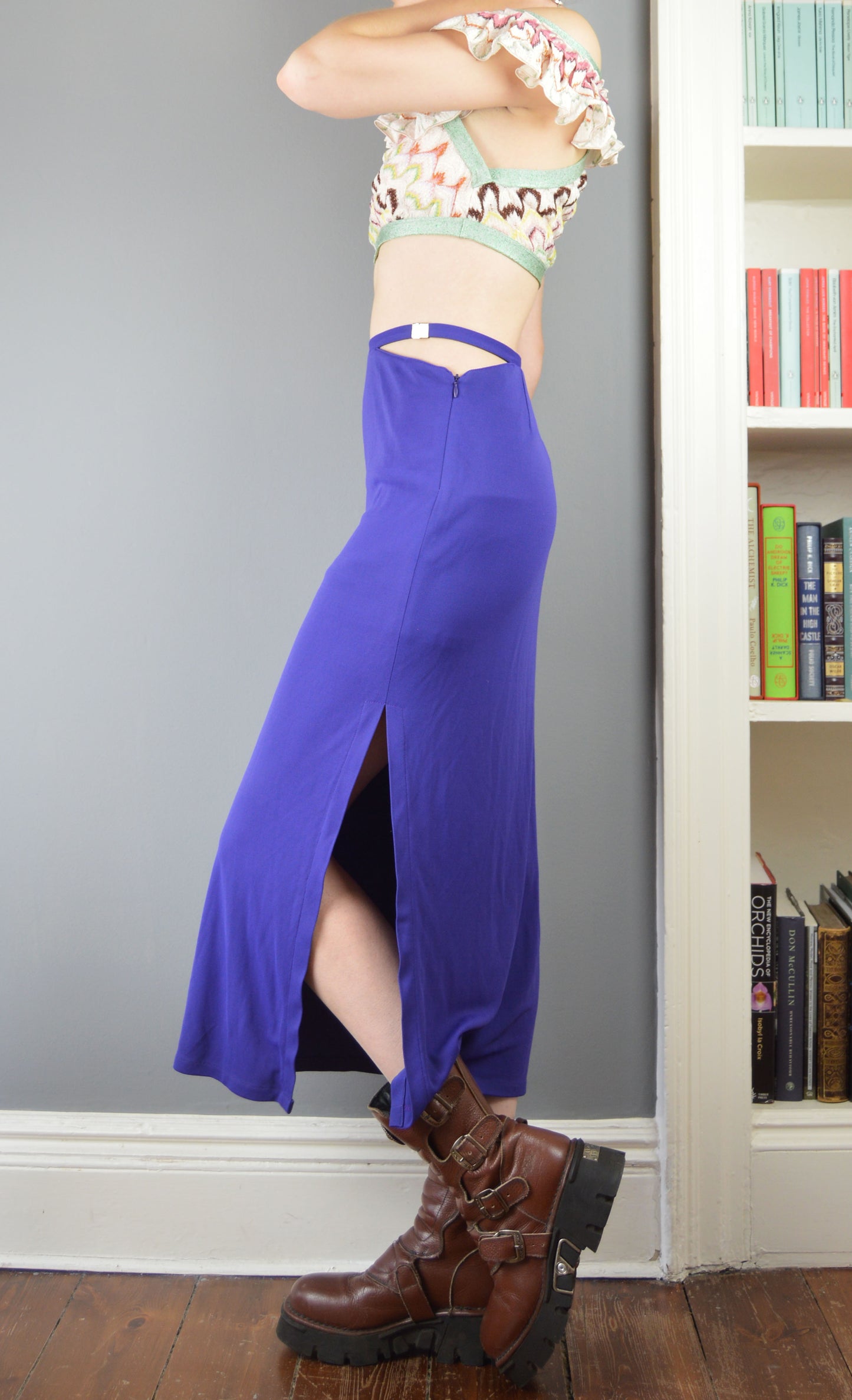Vintage Versus Versace Purple Midi Skirt