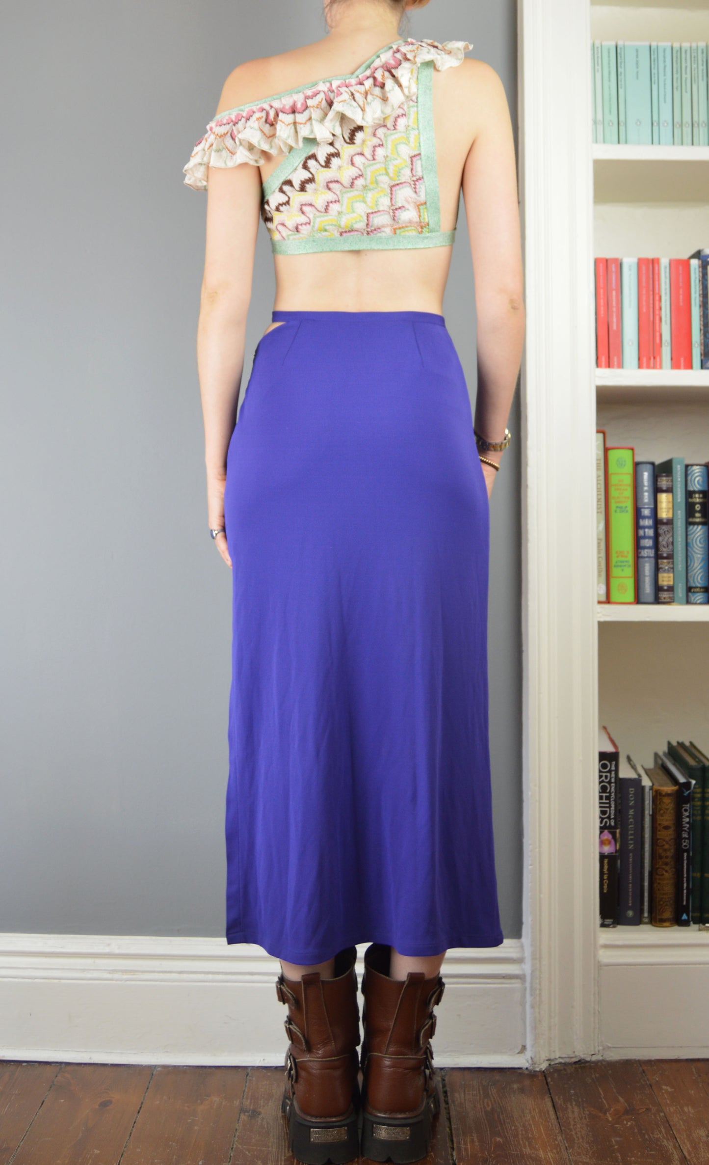Vintage Versus Versace Purple Midi Skirt