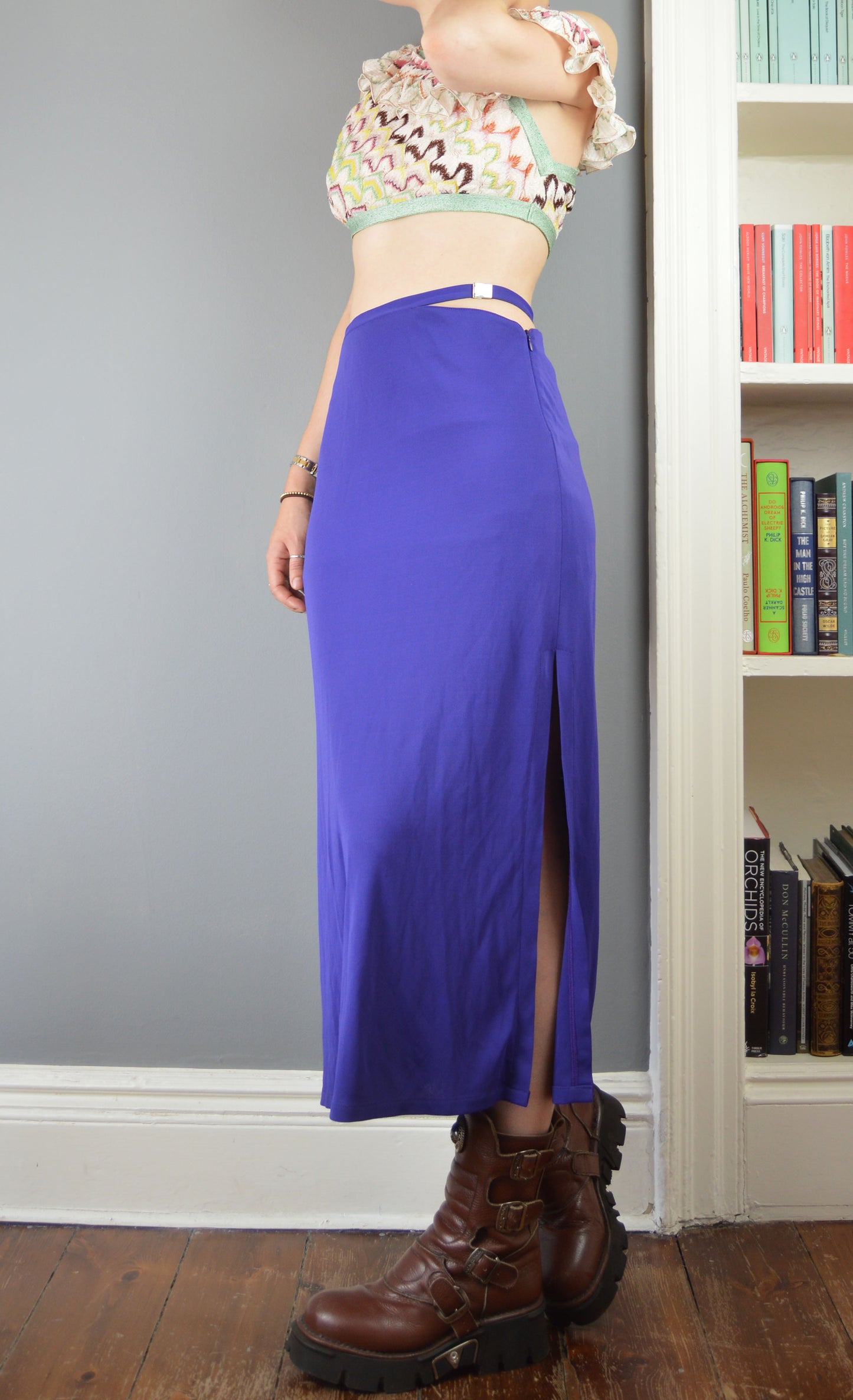 Vintage Versus Versace Purple Midi Skirt