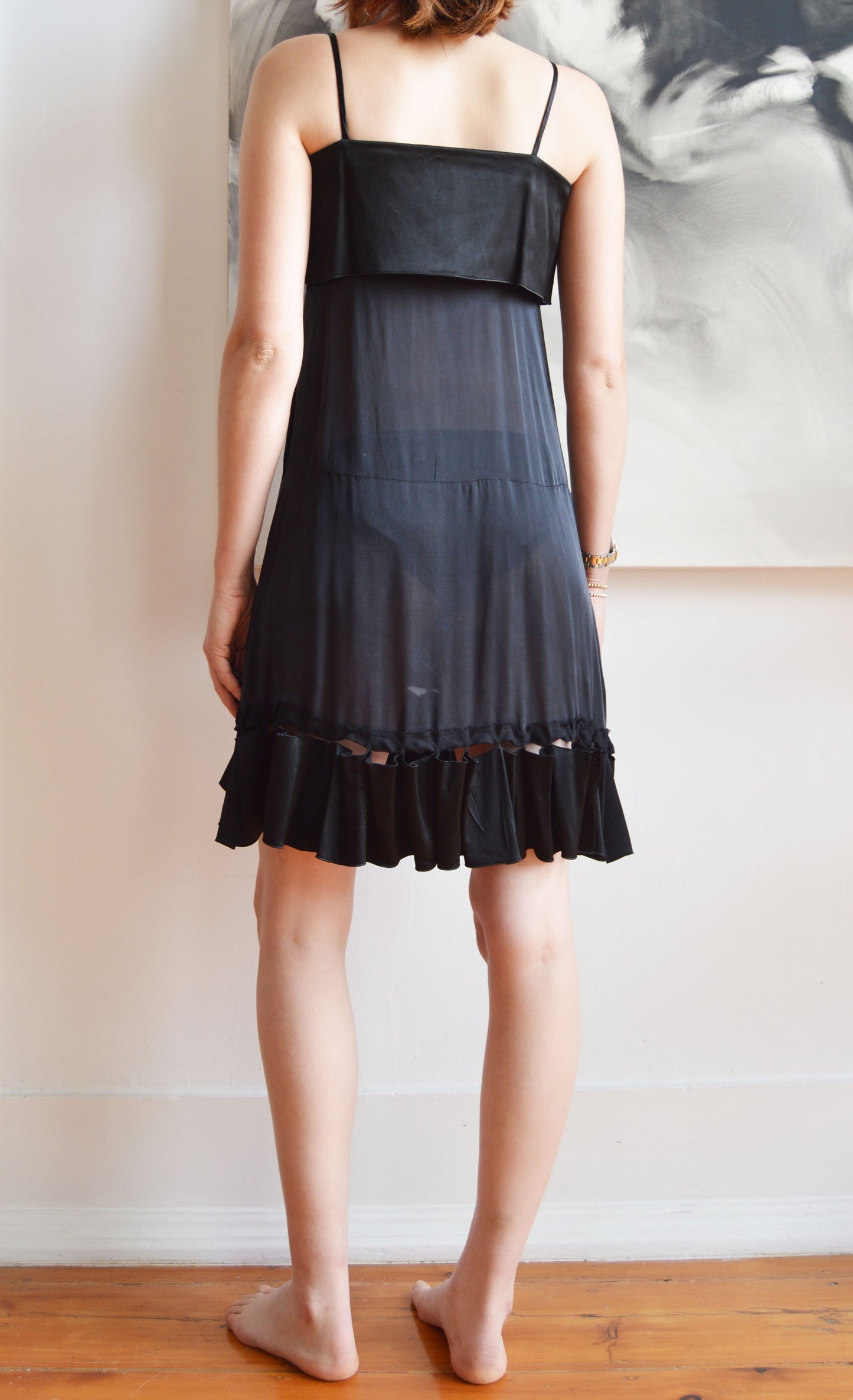 Chloe S/S 2005 Black Silk Dress