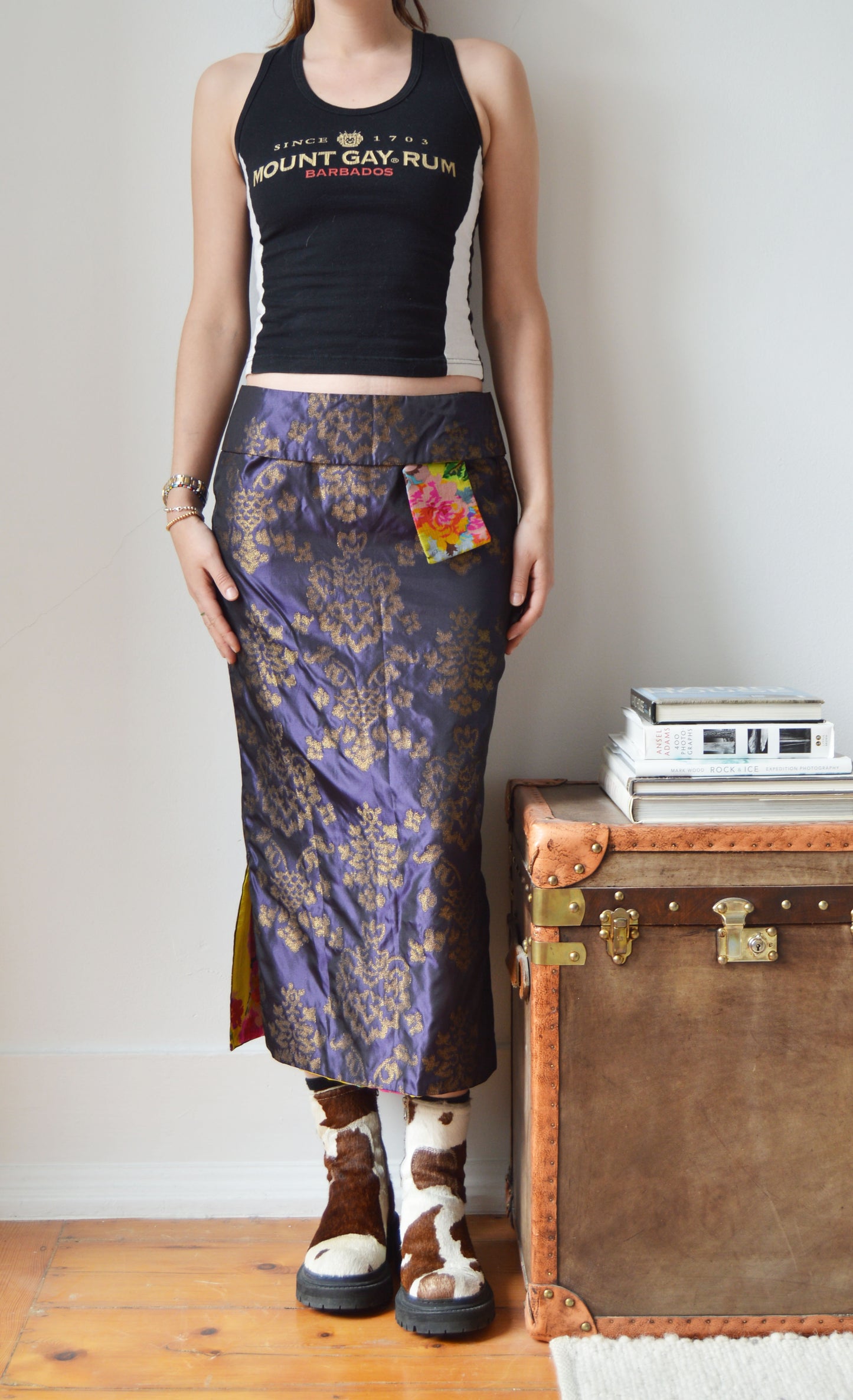 Dolce & Gabbana S/S 2000 Silk Floral Skirt