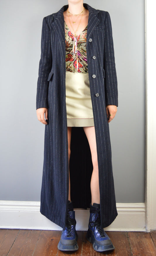 Vintage Philosophy di Alberta Ferretti Pinstripe Coat