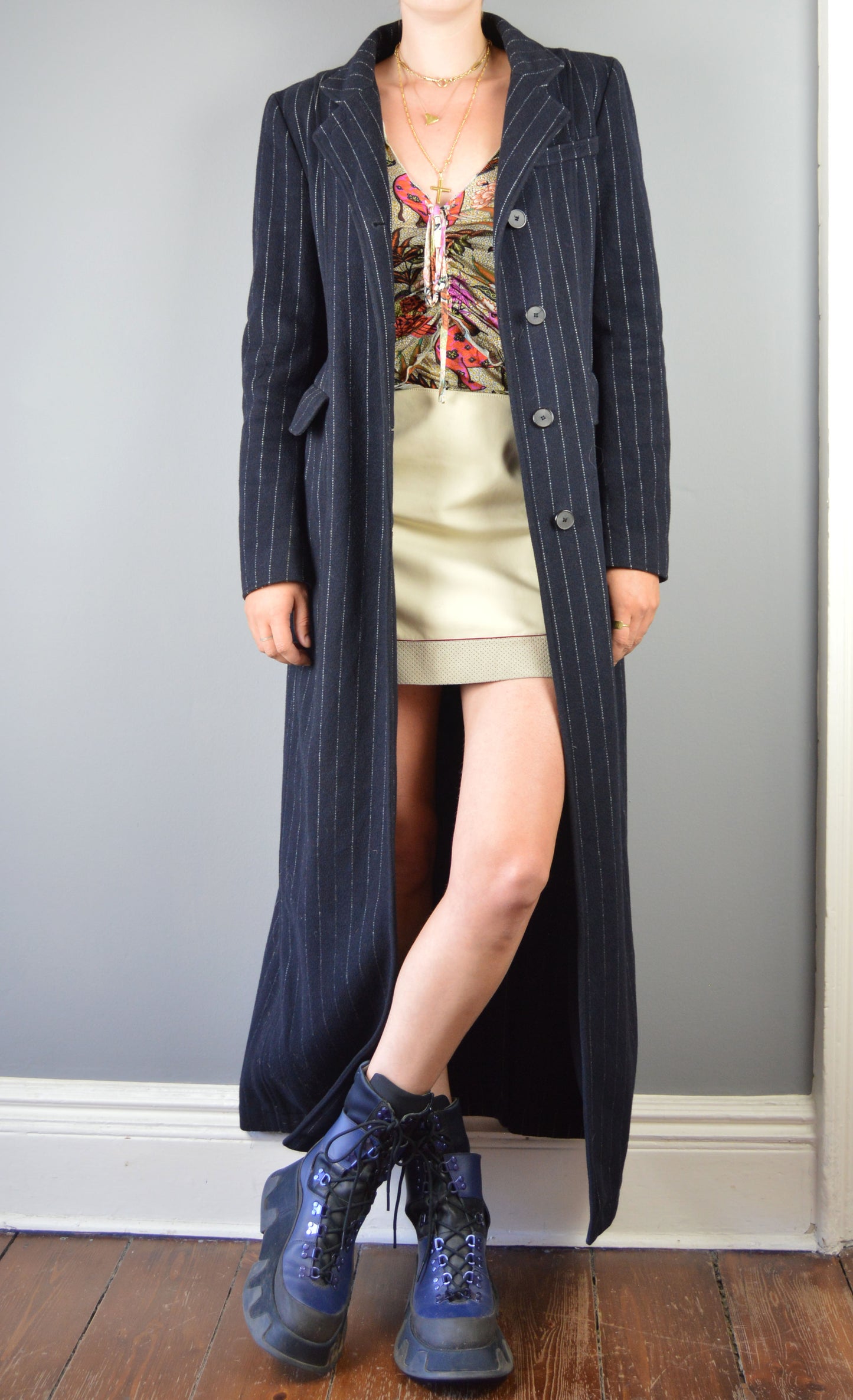 Vintage Philosophy di Alberta Ferretti Pinstripe Coat