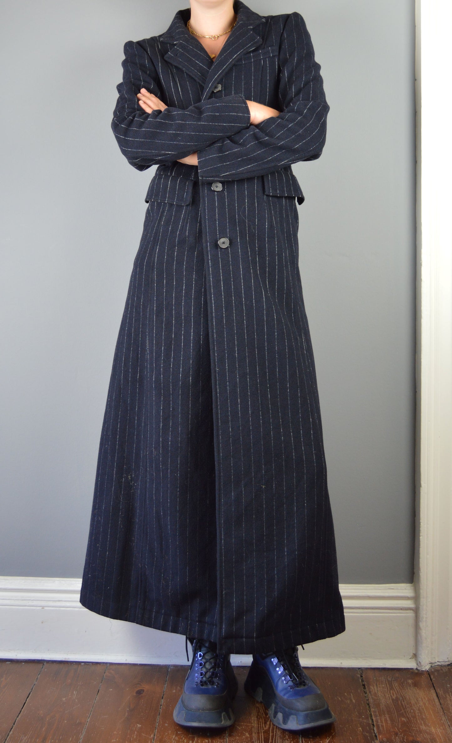 Vintage Philosophy di Alberta Ferretti Pinstripe Coat