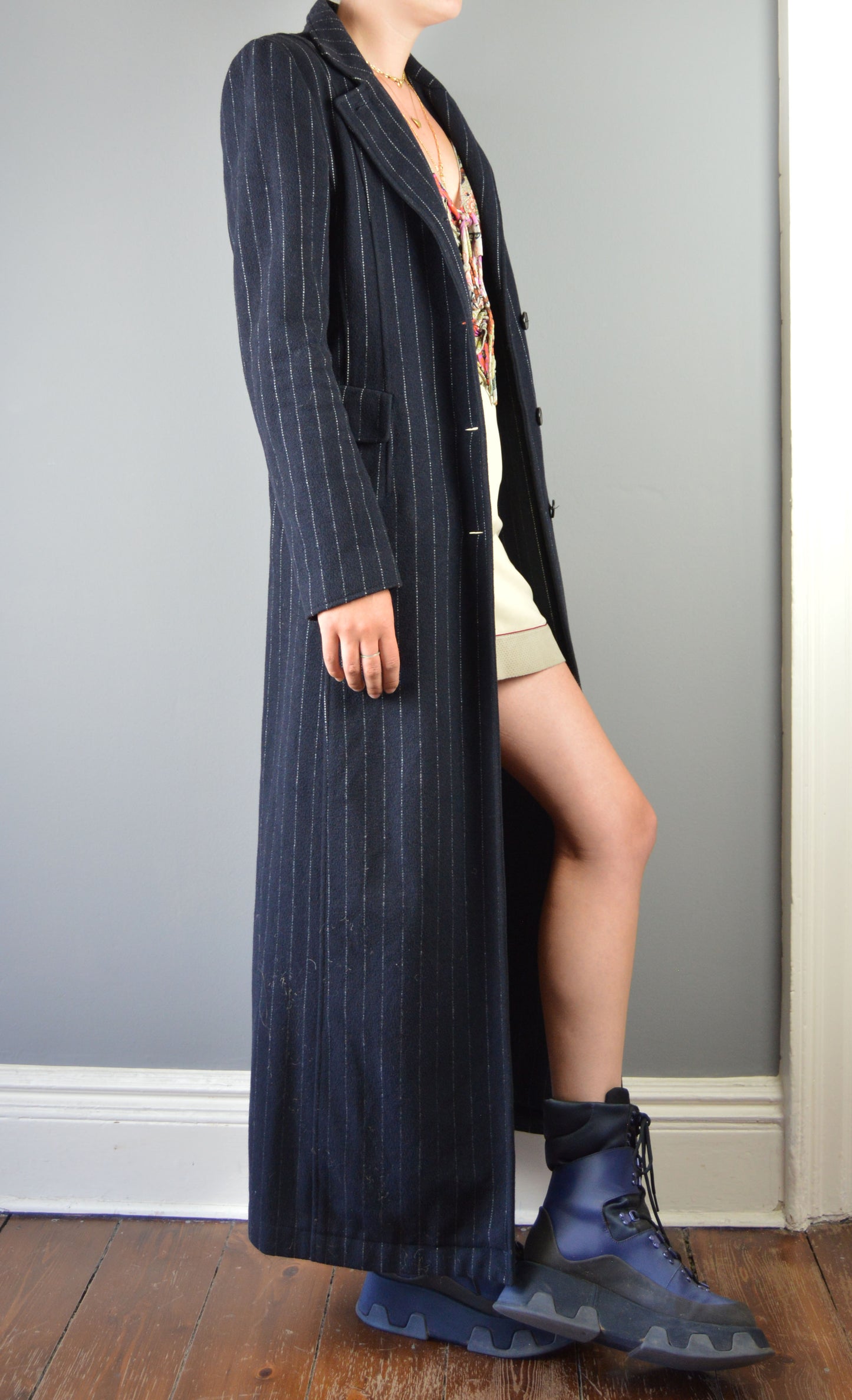 Vintage Philosophy di Alberta Ferretti Pinstripe Coat