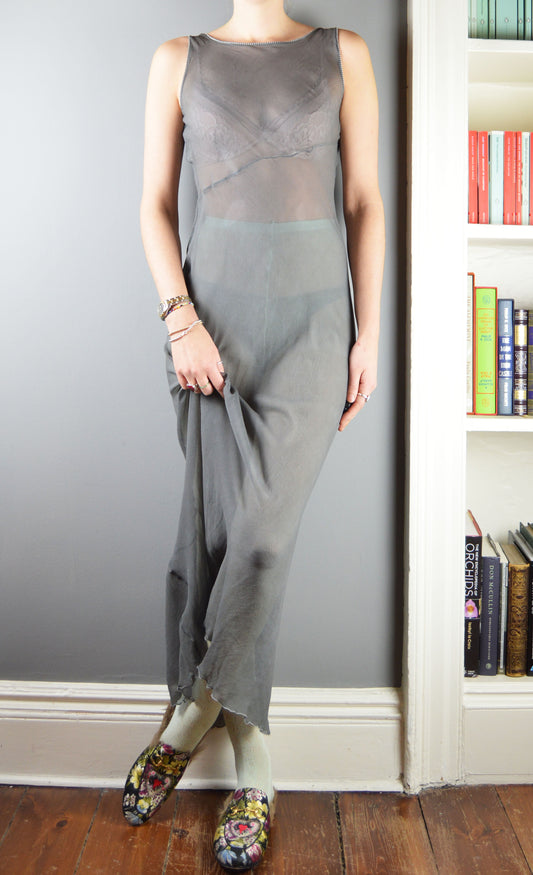 Vintage Alberta Ferretti Bias Cut Silk Dress