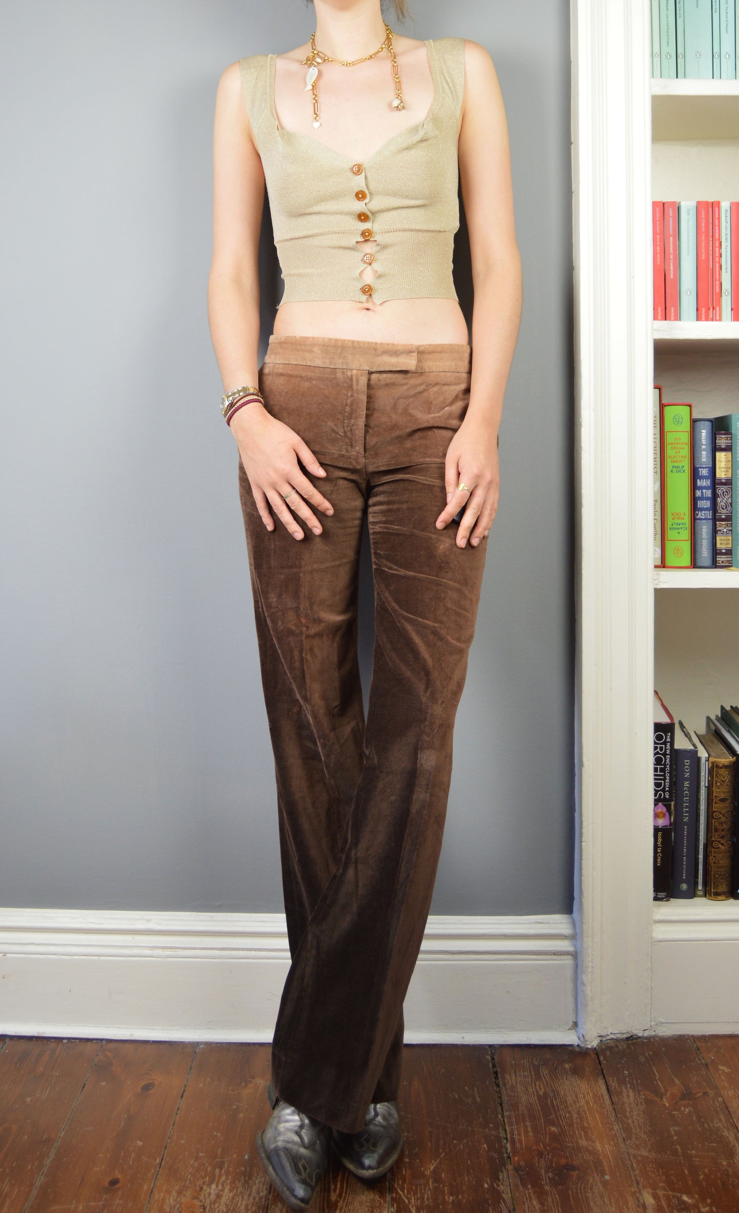 Vintage Chloé Ombre Velvet Trousers