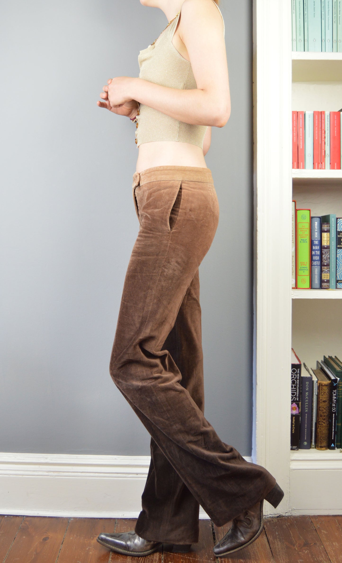 Vintage Chloé Ombre Velvet Trousers