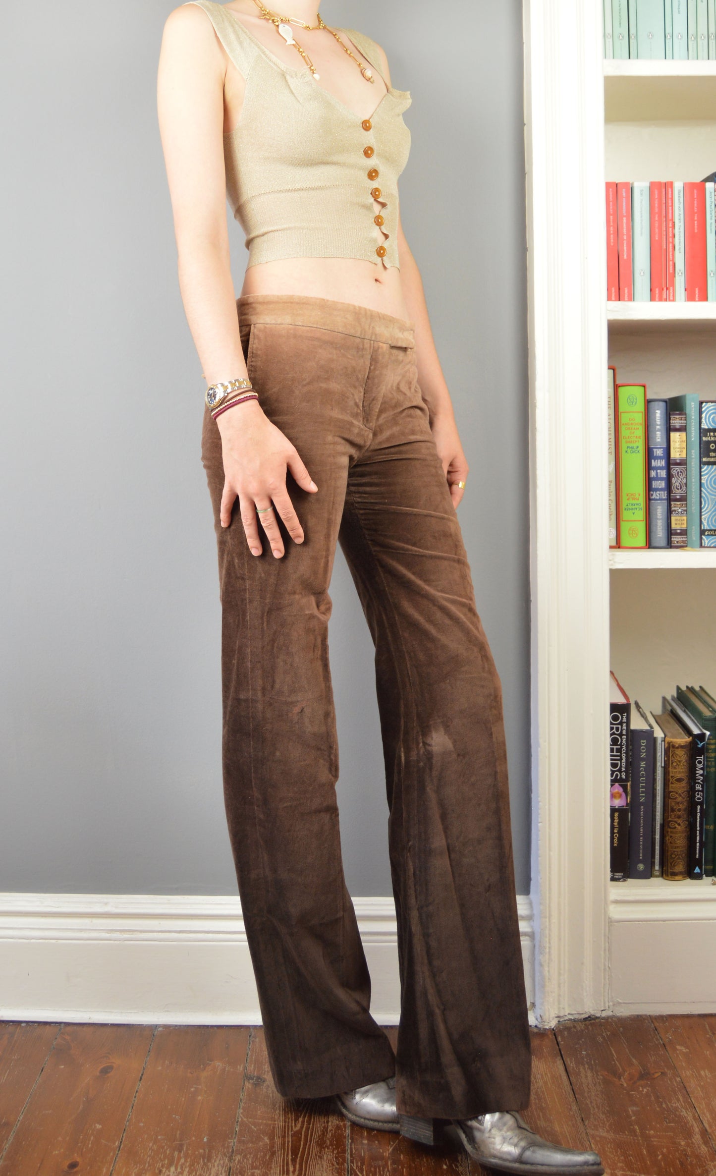 Vintage Chloé Ombre Velvet Trousers