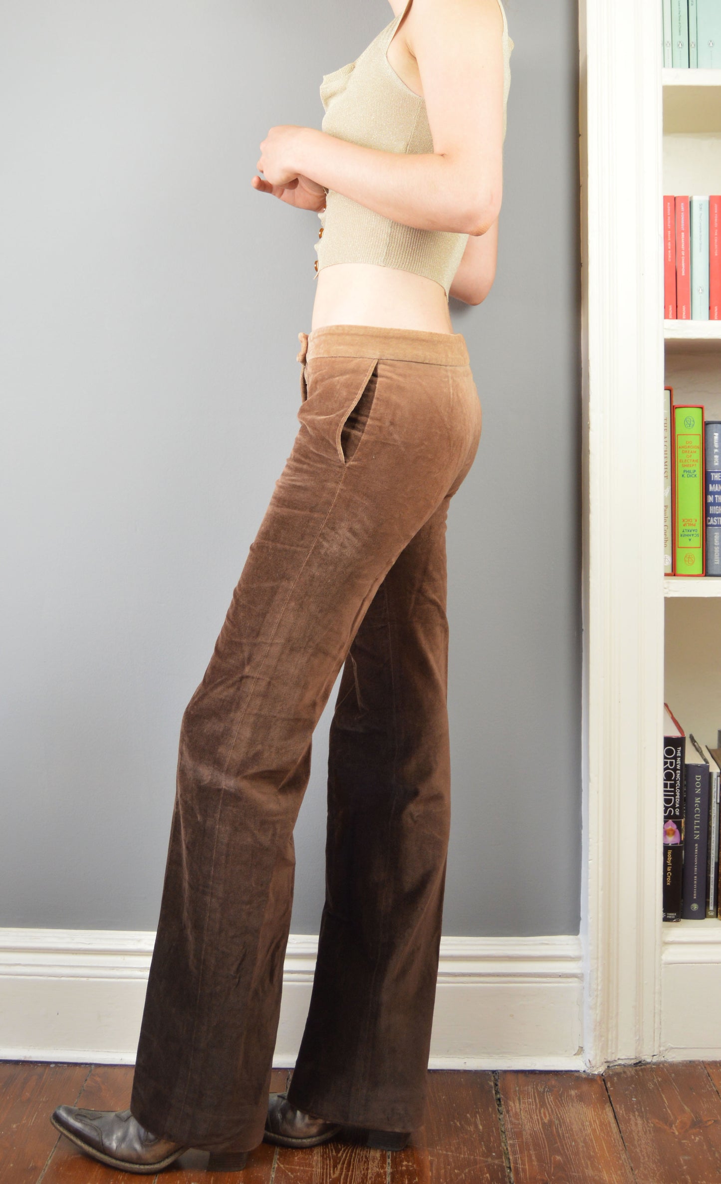 Vintage Chloé Ombre Velvet Trousers