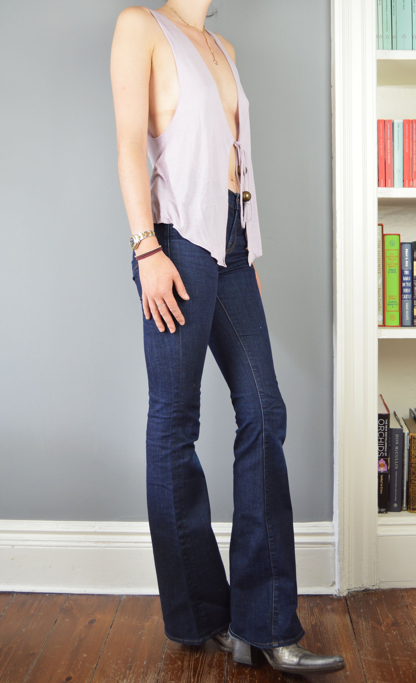 Vintage Chloe S/S 2003 Pink Tie Top