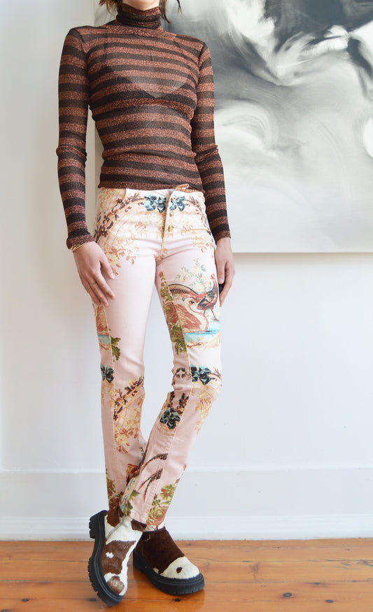 vintage dolce gabbana fw 2000 sparkly knit turtleneck
