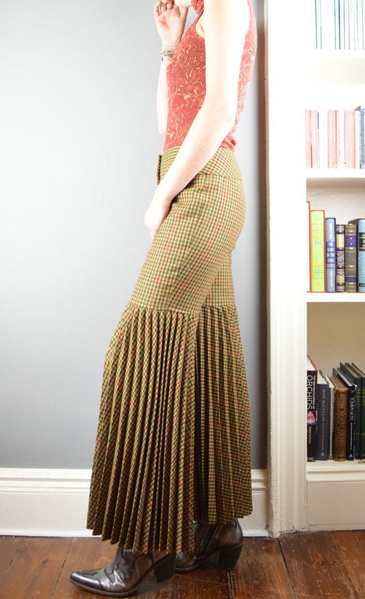 Vintage Dolce & Gabbana F/W 2000 Tweed Pleated Trousers