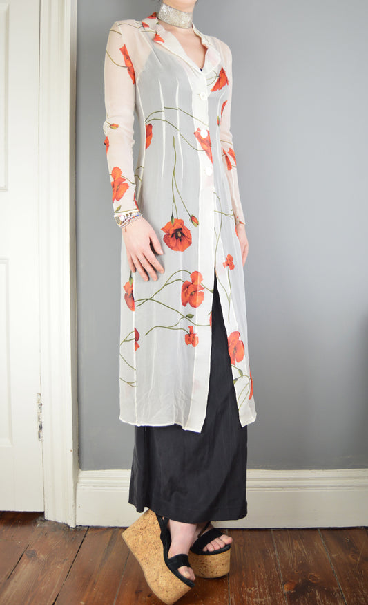 Vintage Dolce & Gabbana S/S 1997 Sheer Shirt Dress
