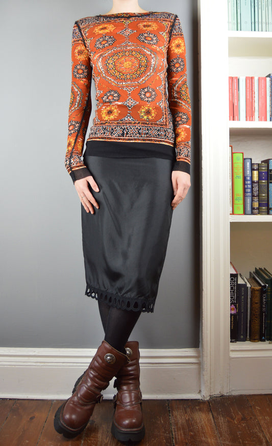 Vintage Jean Paul Gaultier Stained Glass Mesh Top