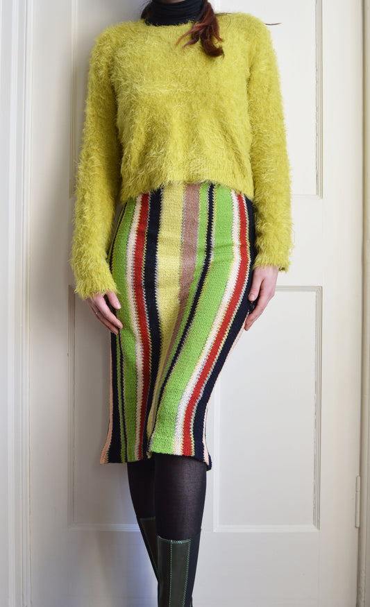 Vintage Missoni Striped Pencil Skirt