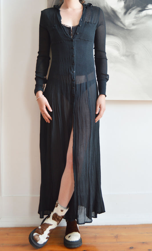 Vintage Plein Sud Jeans Silk Shirtdress