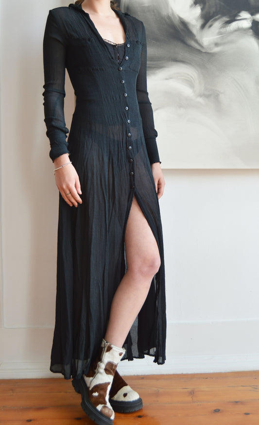 Vintage Plein Sud Jeans Silk Shirtdress