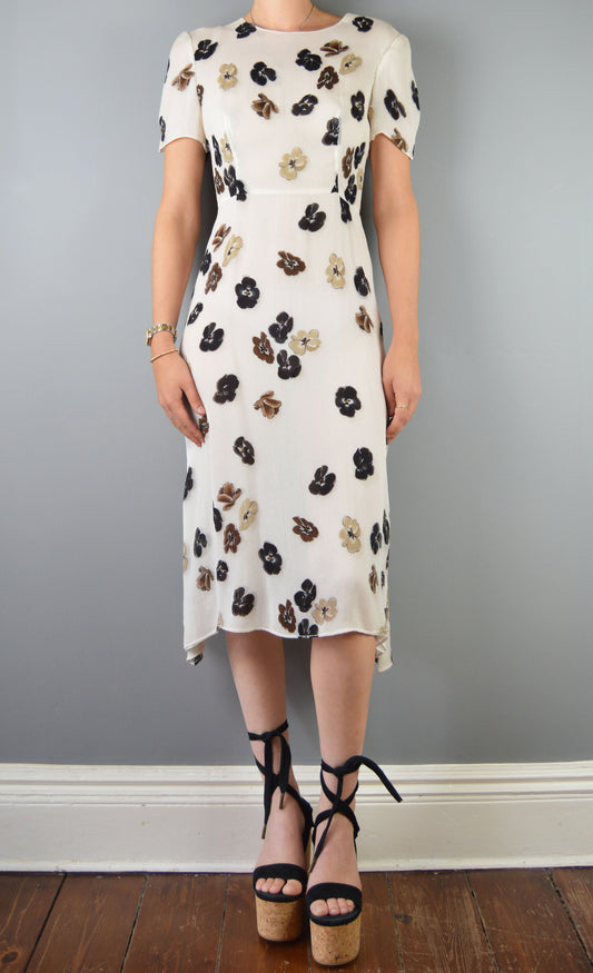 Vintage Prada F/W 2000 Silk Floral Dress