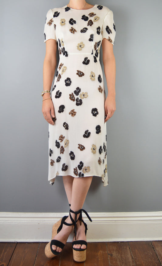 Vintage Prada F/W 2000 Silk Floral Dress