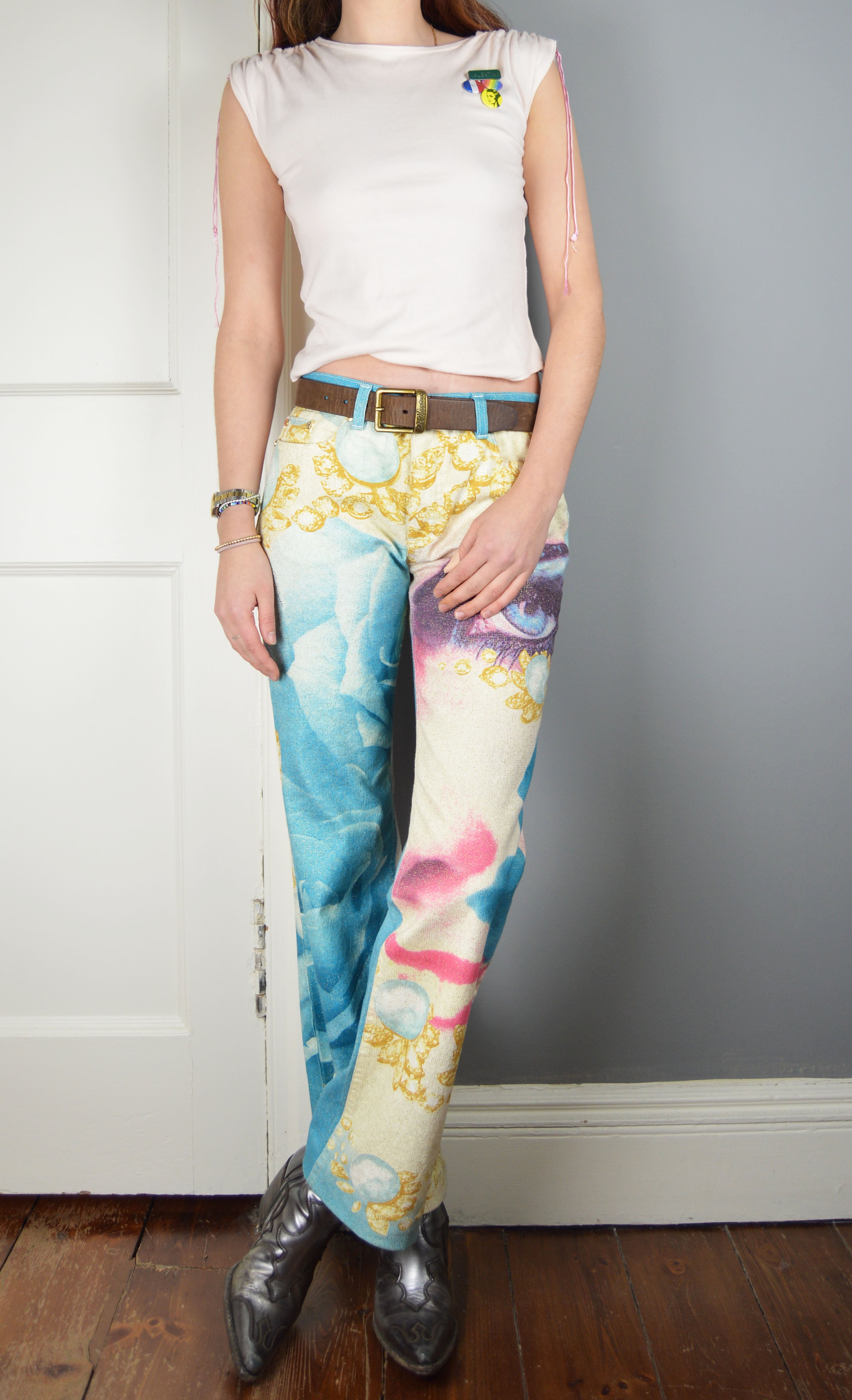 Roberto cavalli venus painting jeans store
